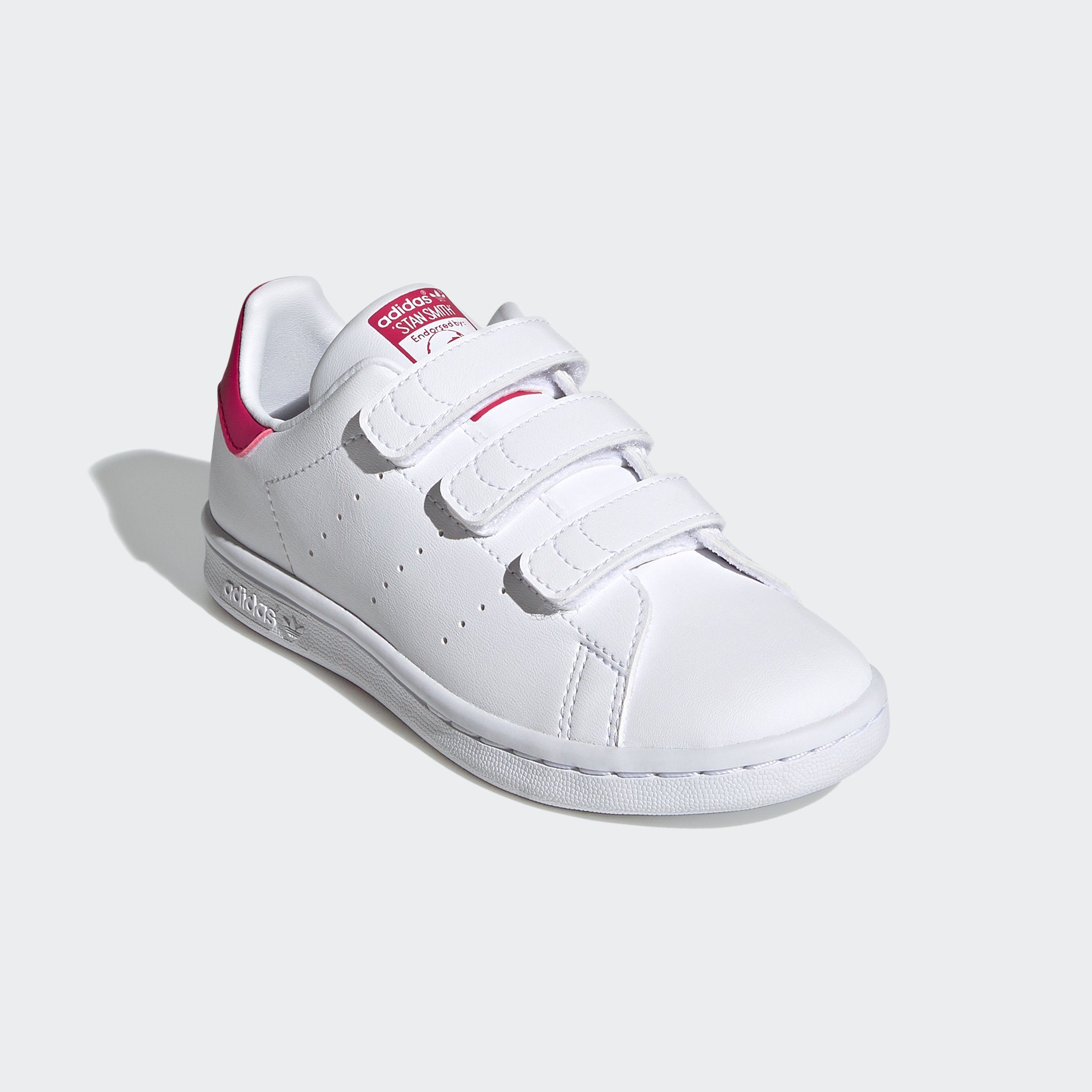 voll aufgeladen Originals Bold White Sneaker STAN Pink SMITH Klettverschluss adidas / White Cloud mit / Cloud