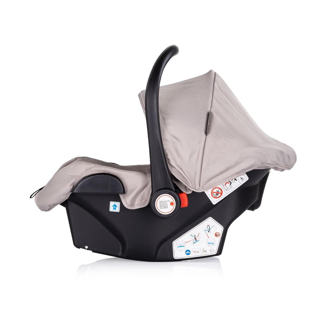 Chipolino Babyschale Set Babyschale Isofix Aura, ab: 0, bis: 1.25, i-Size (40 - 85cm) verstellbar