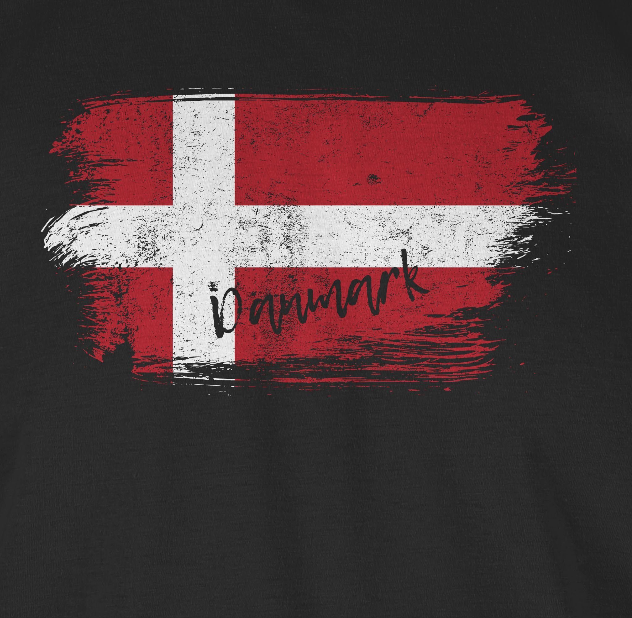 Shirtracer T-Shirt Dänemark Vintage 2026 Fussball WM Fanartikel