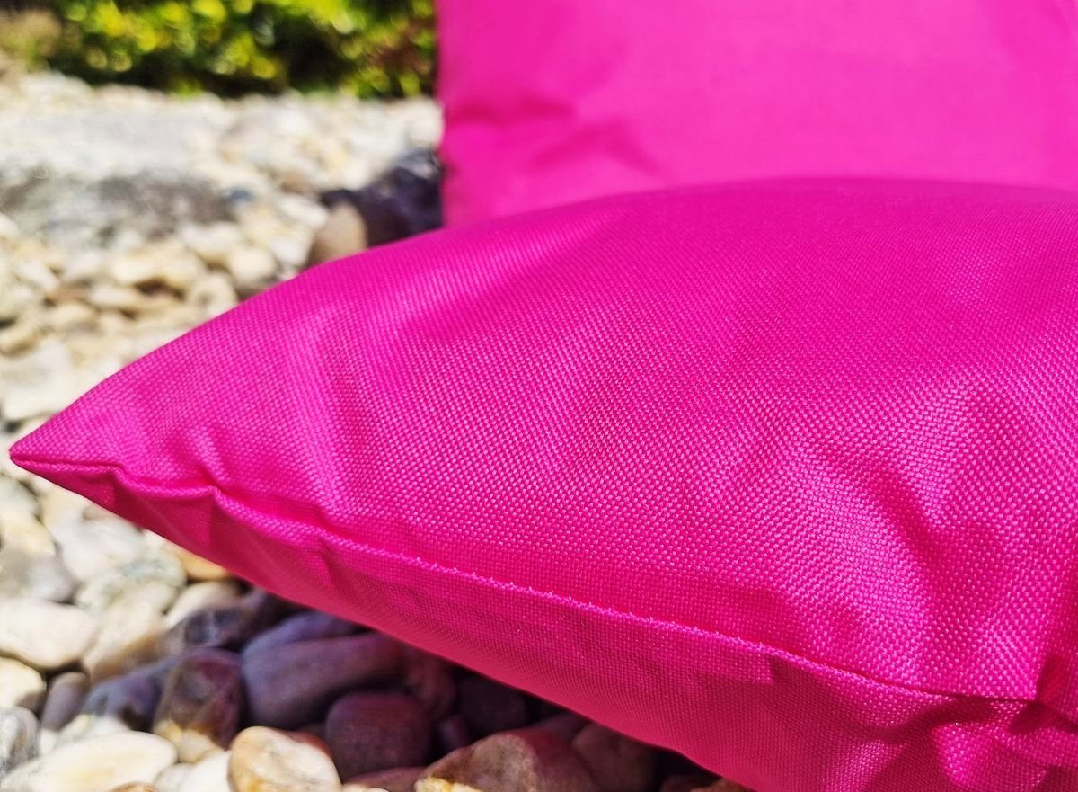 Dekokissen Kissen Strapazierfähig, Wasserfest, inkl. Lotus-Effekt, Pink Füllung & Outdoor geeignet Lounge Dekokissen für mit JACK Innen Robust, Außen 40x60cm XL