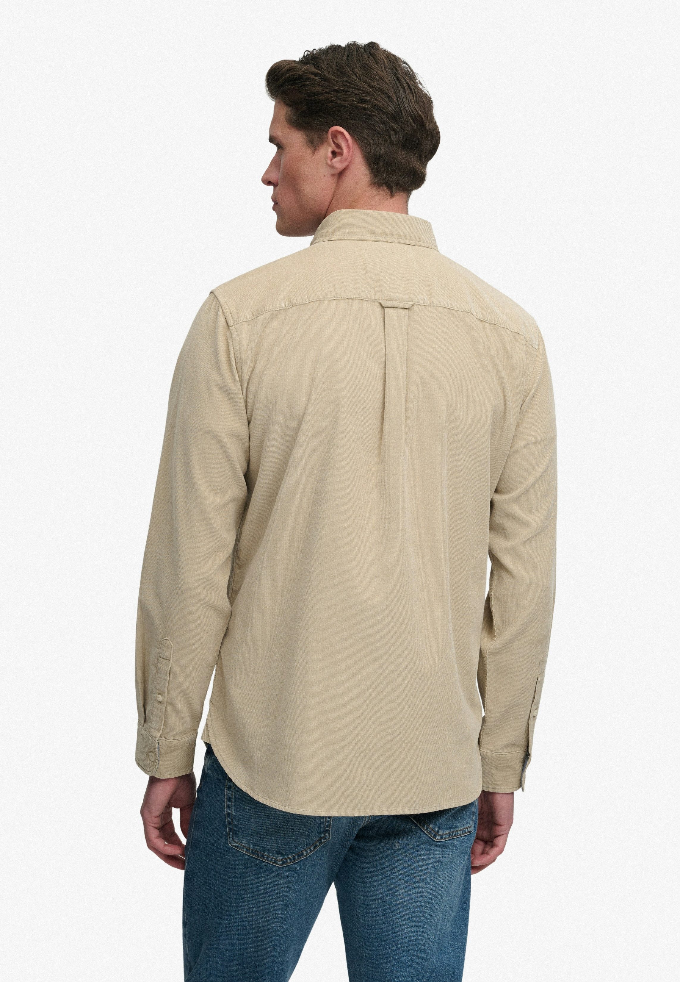 Superdry Langarmhemd CLASSIC NEEDLE CORD SHIRT Baumwolle, regular fit