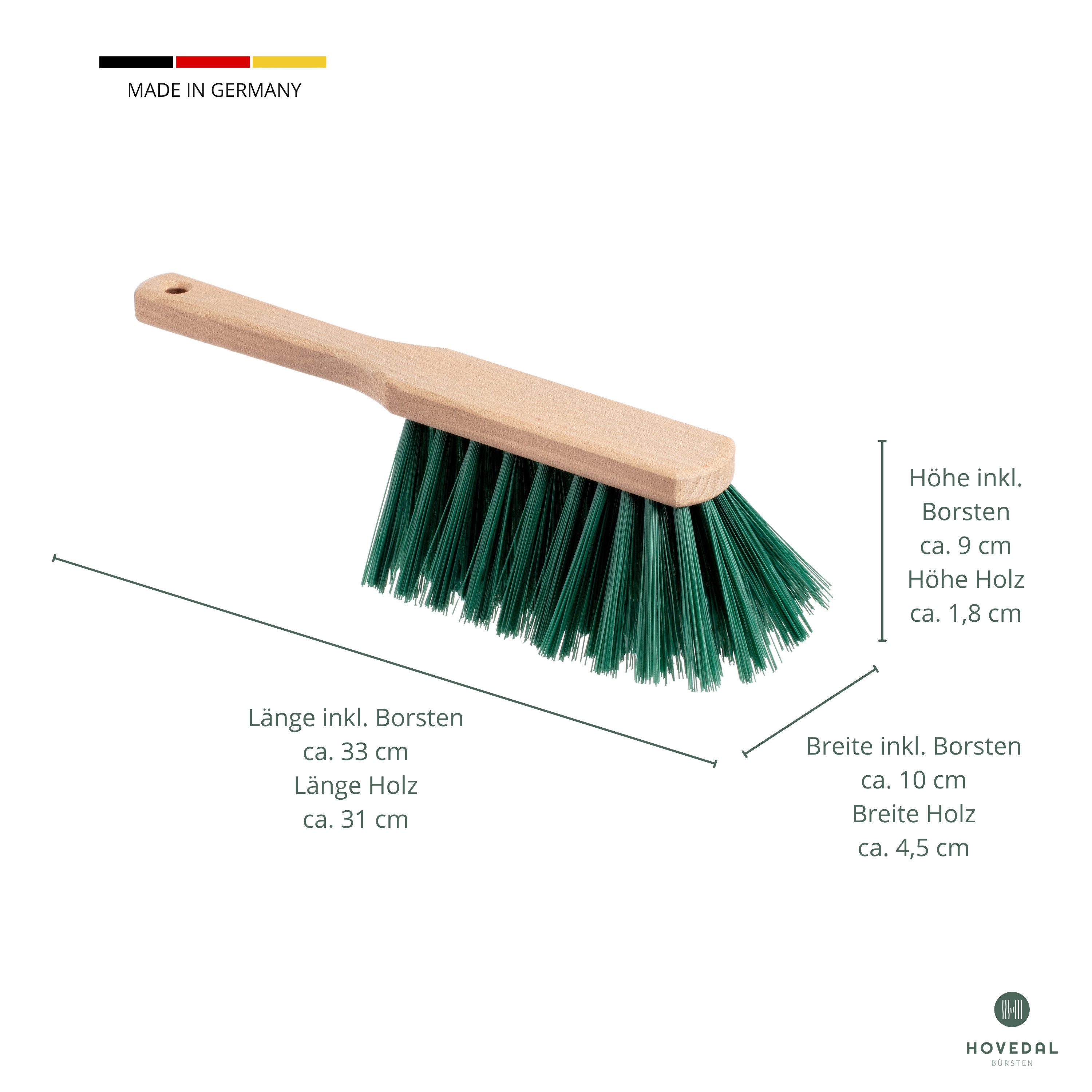 Hovedal Kehrgarnitur 2er Set Handfeger für Draußen, Gartenhandfeger, Handfeger für Garten, Handbesen aus Holz mit Borsten aus Kunststoff – Bild 4 von 5