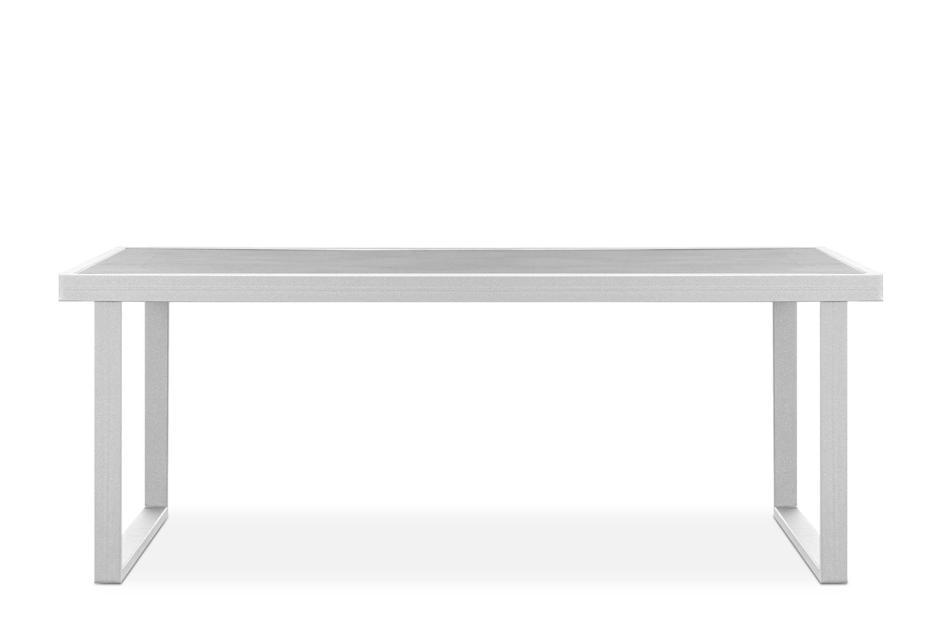 KONSIMO® Gartentisch FRENA Gartentisch hergestellt in der EU (1x Tisch, Maße: 118x45x65 cm, 1x Tisch), handgefertigt, Rostbeständig, Stahl, UV-Beständigkeit