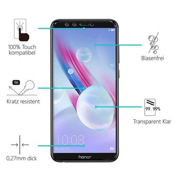 CoolGadget Schutzfolie Panzerfolie für Honor 9 Lite, (9H Härtegrad, 2x Schutzglas, 1xReinigungset), Displayfolie Panzer Schutzfolie 2 Stück für Honor 9 Lite Glas Folie