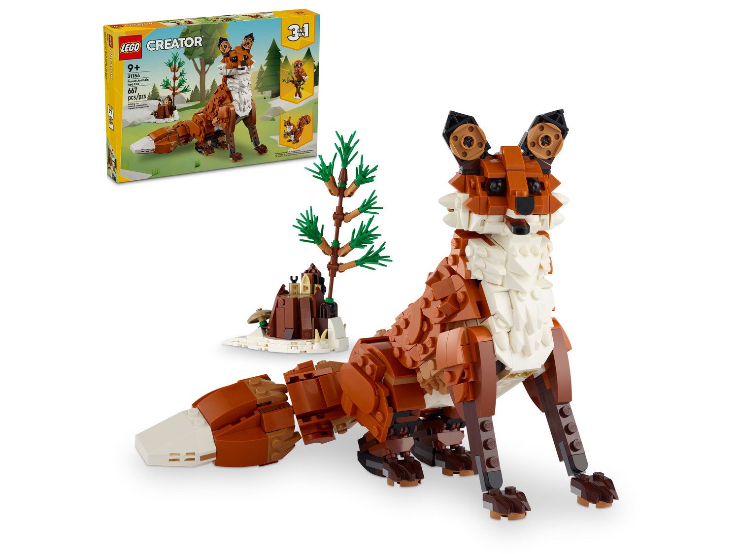 LEGO® Creator 3-in-1-Sets 31154 Waldtiere: Rotfuchs günstig online kaufen