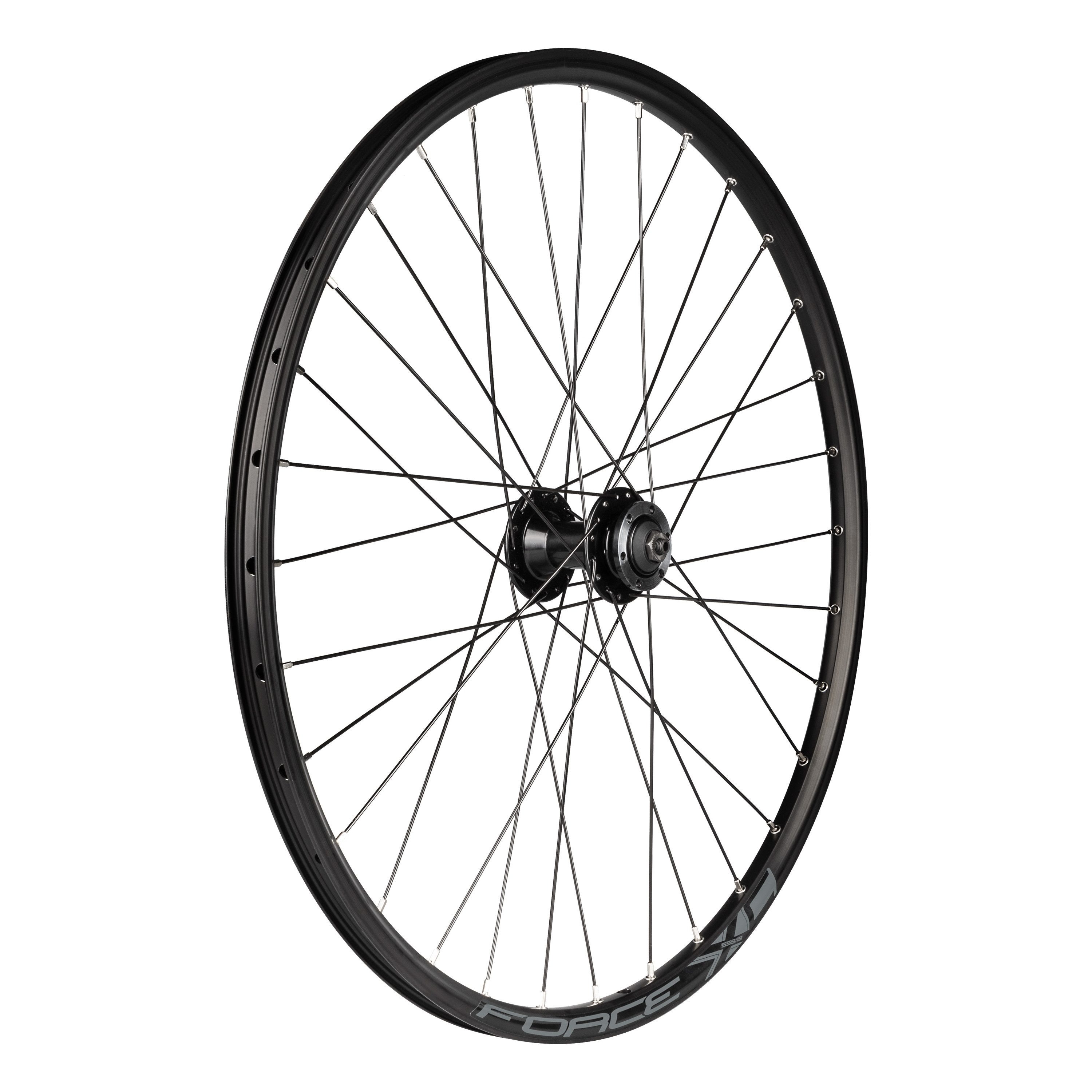 FORCE Fahrrad-Laufrad Force Fahrrad Vorderrad 27,5 Zoll mit 6 Loch Disk Aufnahme Abmessung 5