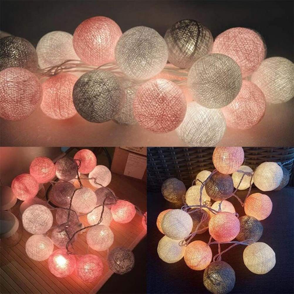 Deko Weihnachten LED-Lichterkette Lichterkette 20 Globe,Batteriebetrieben LED Jormftte Für