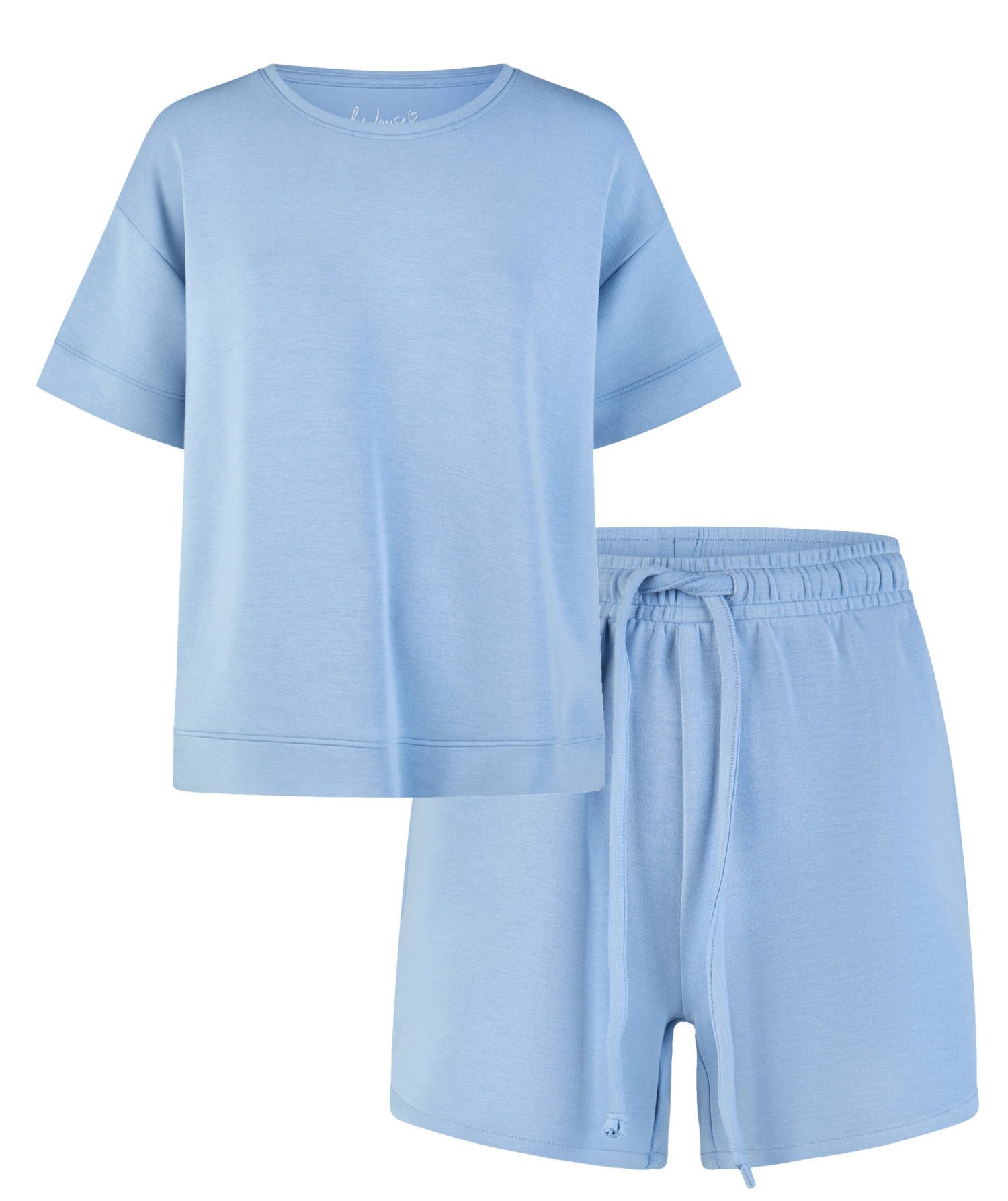 By Louise Shorty Damen Lounge Homewear kurz (2 tlg) Modisches Design