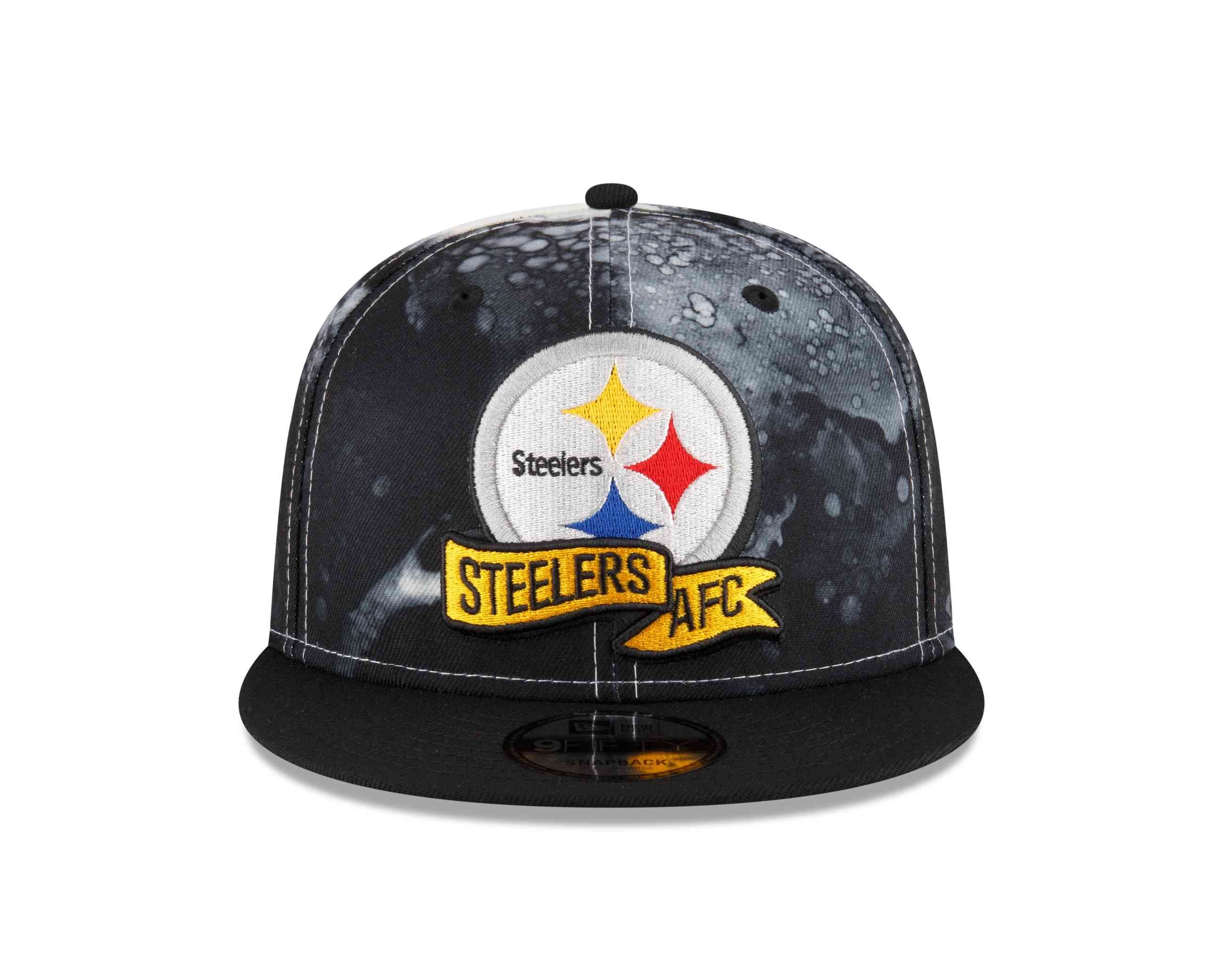 New Era Snapback Cap NFL Pittsburgh Steelers 2022 Sideline Ink 9Fifty