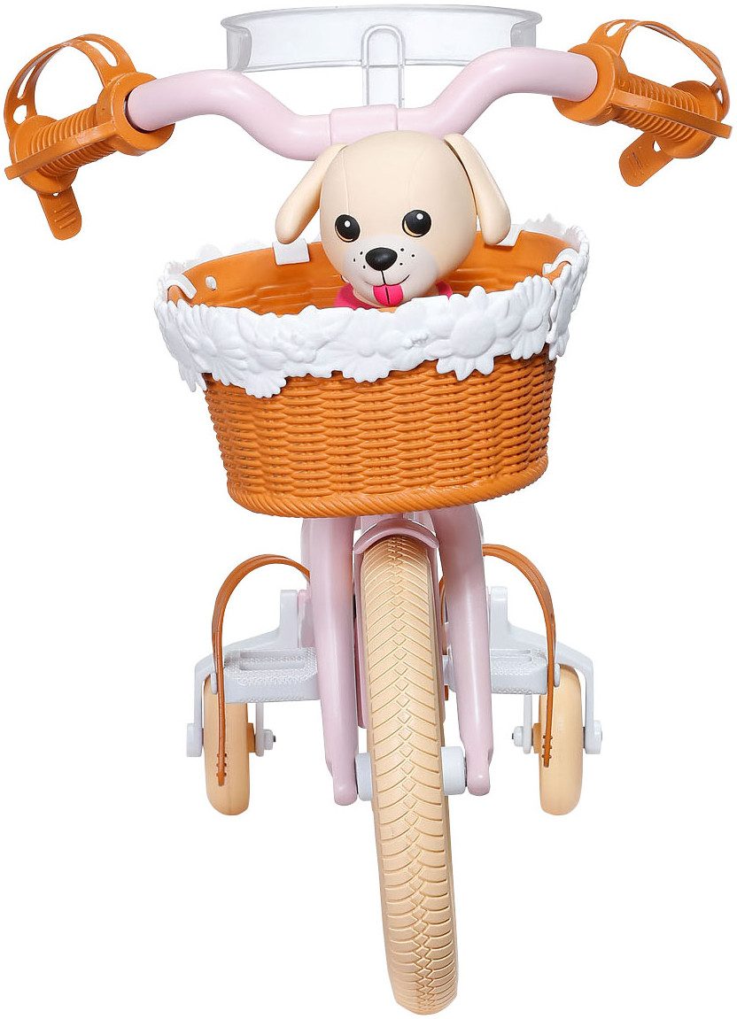 Baby Born Puppen Fahrzeug Fahrrad, mit Welpe Lucky
