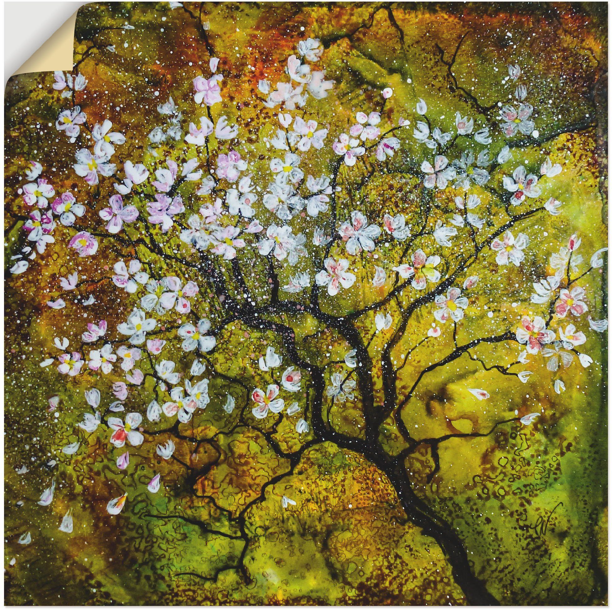 Artland Wandbild »Kirschblüte«, Baumbilder (1 Stück), in vielen Größen & Produktarten - Alubild / Outdoorbild für den Außenbereich, Leinwandbild, Poster, Wandaufkleber / Wandtattoo auch für Badezimmer geeignet-Otto