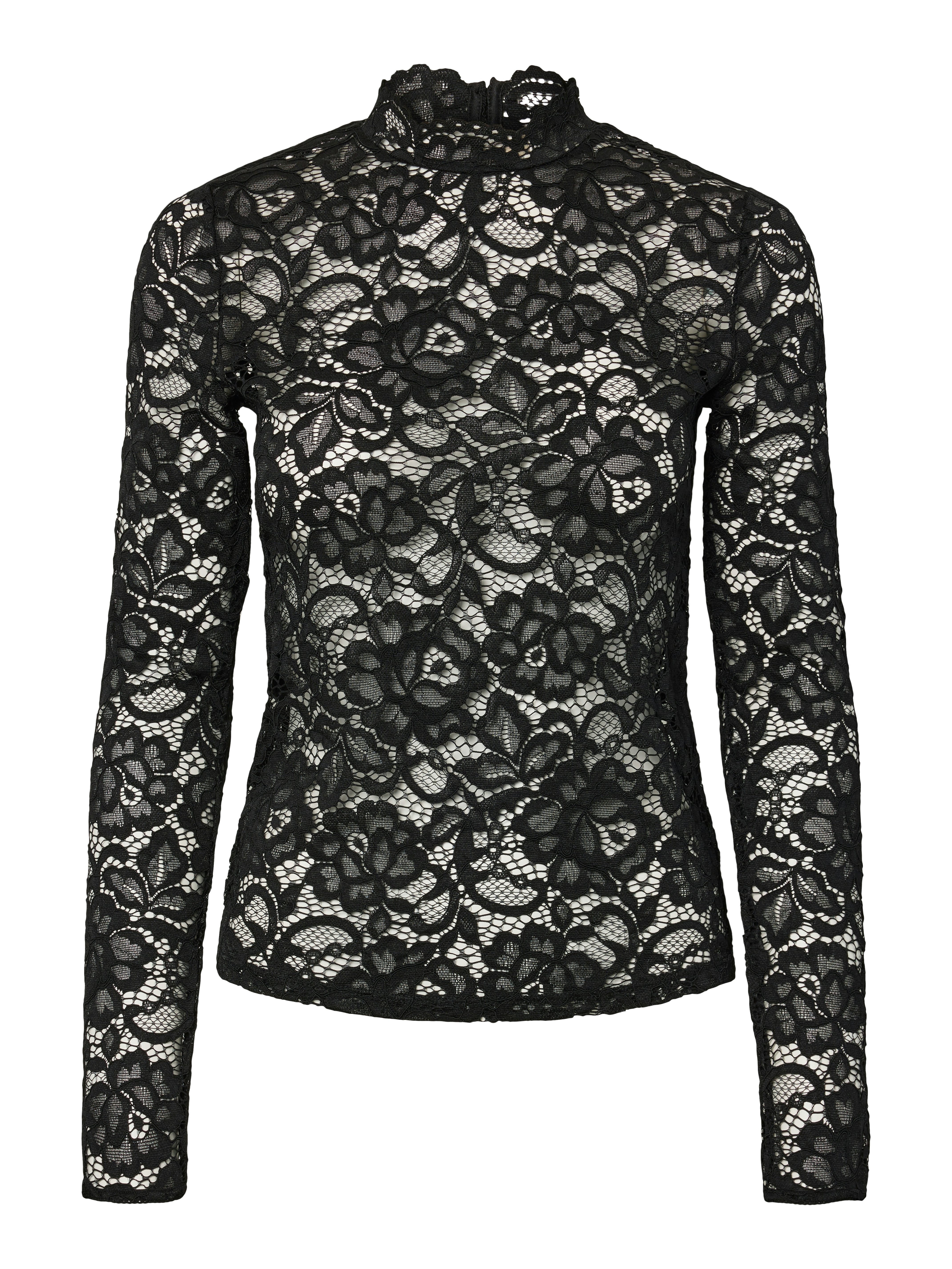 Langarmshirt YASLACEY LS LACE TOP S. NOOS