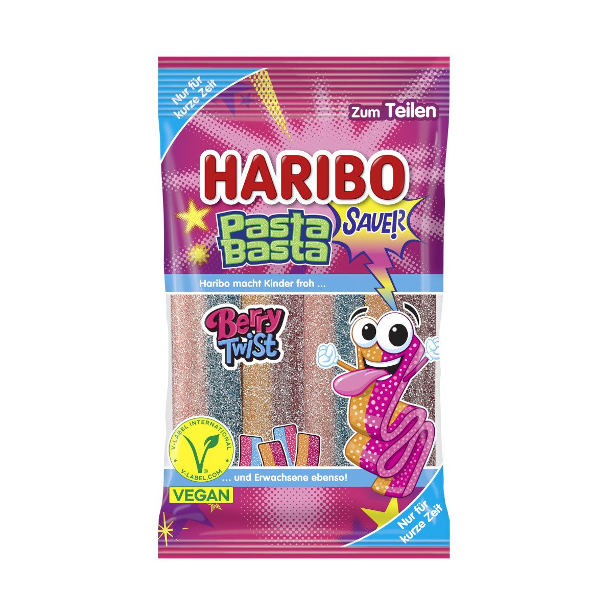 HARIBO Süßigkeit, Haribo Pasta Basta Berry Twist Fruchtgummi Packung 160g