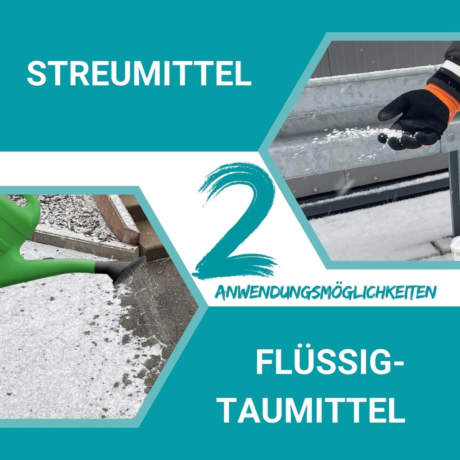 HOTREGA® Sand Auftaugranulat Schnee und Eis Weg 2in1 Streusalz Ersatz Taumittel 5L – Bild 5 von 5