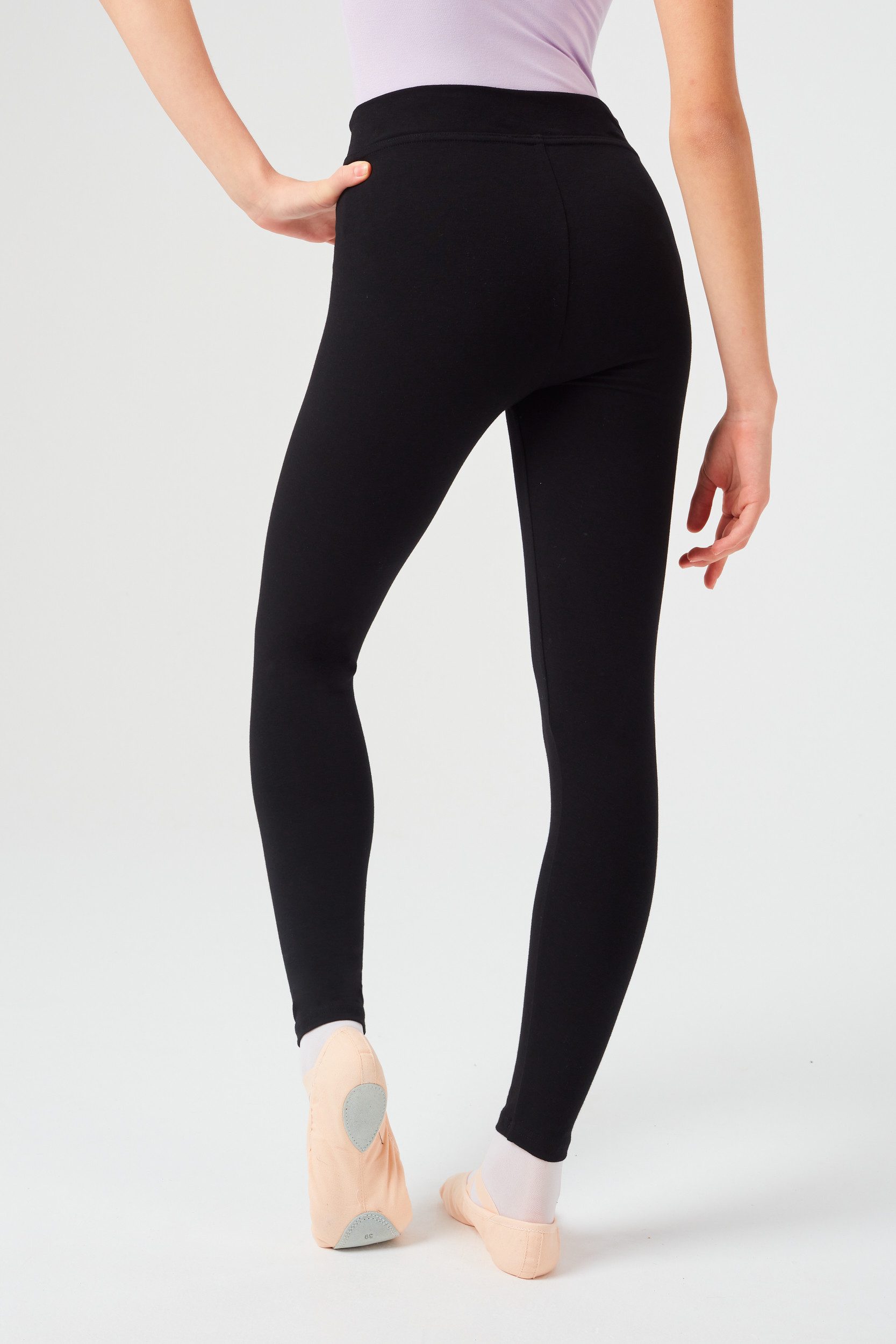 tanzmuster Leggings Lange Leggings Ava mit hohem Bund Balletthose aus wunde günstig online kaufen