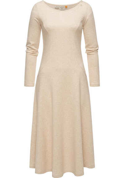 Ragwear Jerseykleid Appero Long Stylisches Langarm-Kleid für den Winter