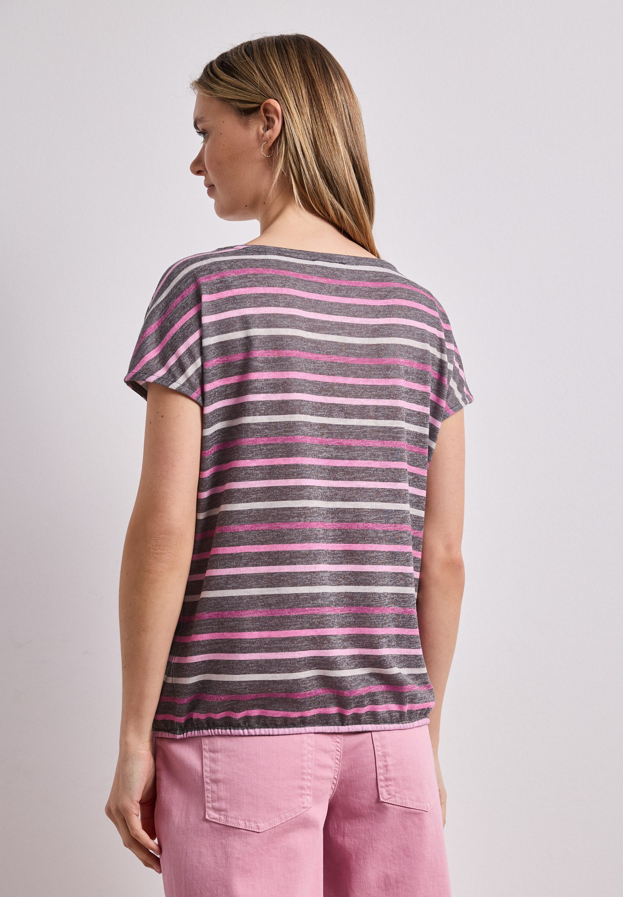 STREET ONE T-Shirt mit Rundhalsausschnitt