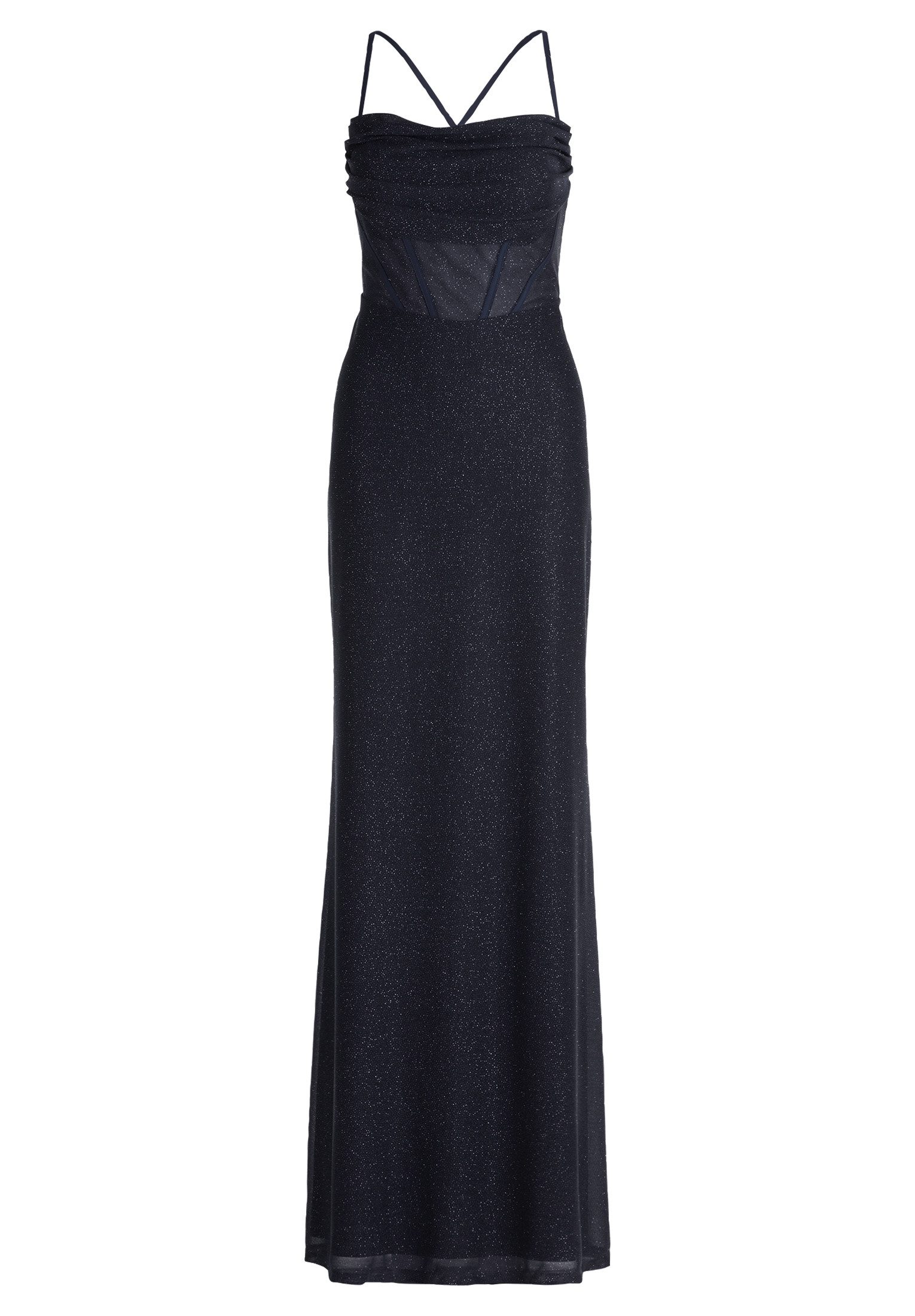 Vera Mont Abendkleid Damen Abendkleid im Glitzer-Look Transparent günstig online kaufen