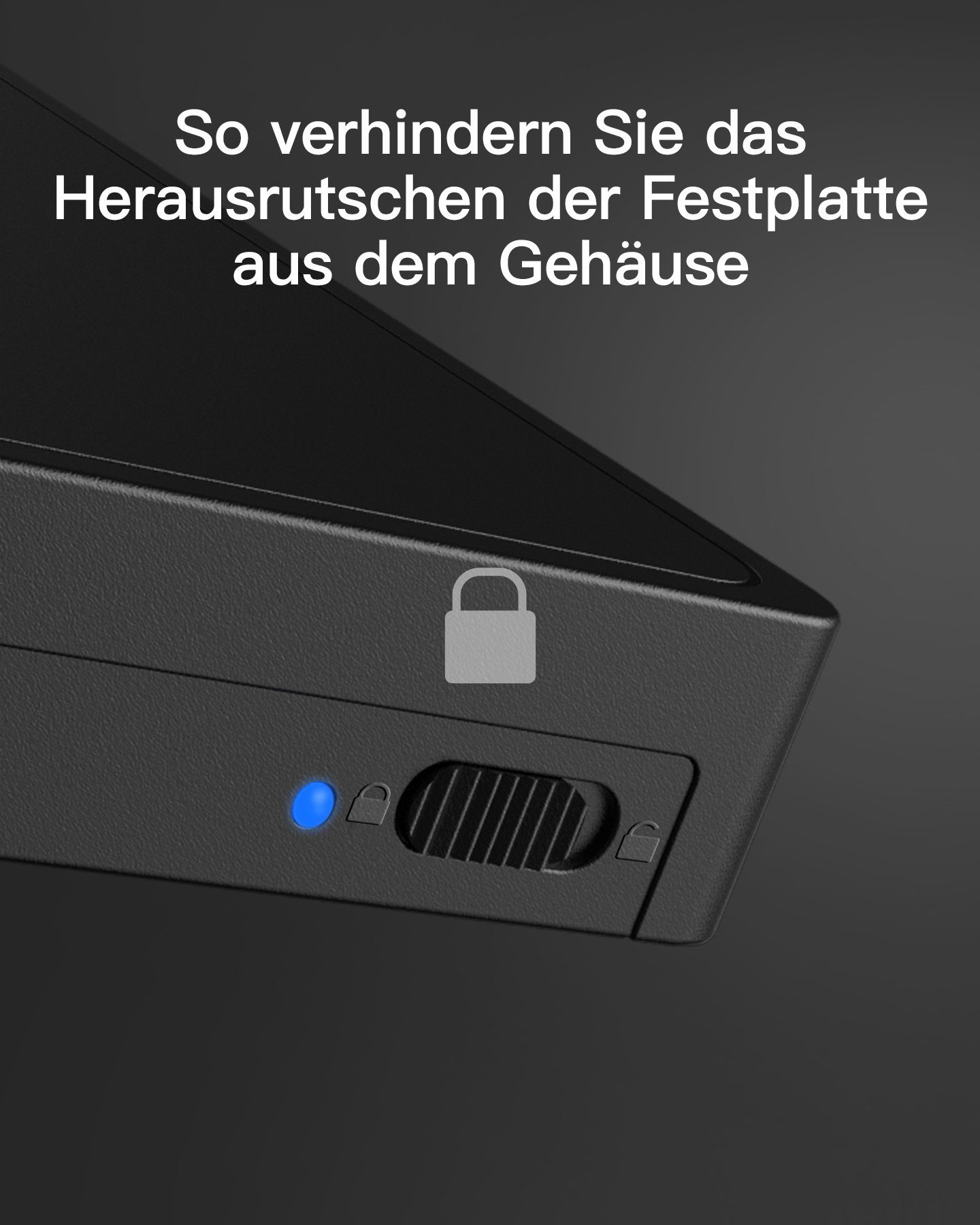 SSD HDD für 2.5 Inateck Zoll SATA Festplatten-Gehäuse Festplattengehäuse