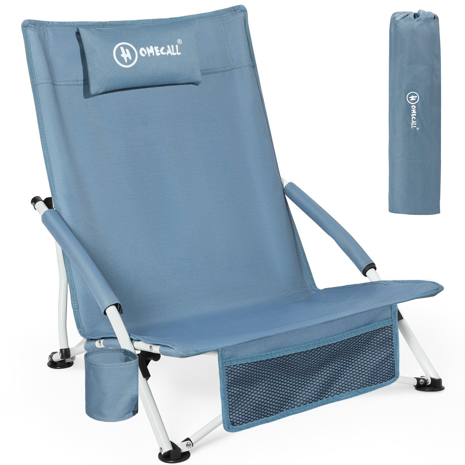 HOMECALL Klappstuhl Strandliegestuhl Klappbar leicht niedriger Strandstuhl günstig online kaufen