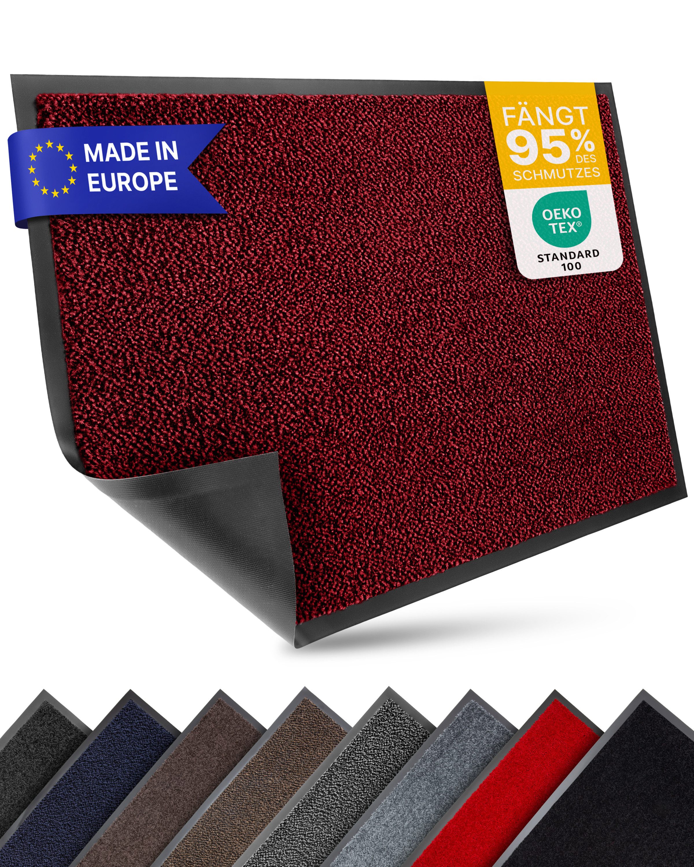 Entrando Fußmatte FIEL, Rechteckig, Höhe: 7 mm, für Innen und Außen - wasch günstig online kaufen