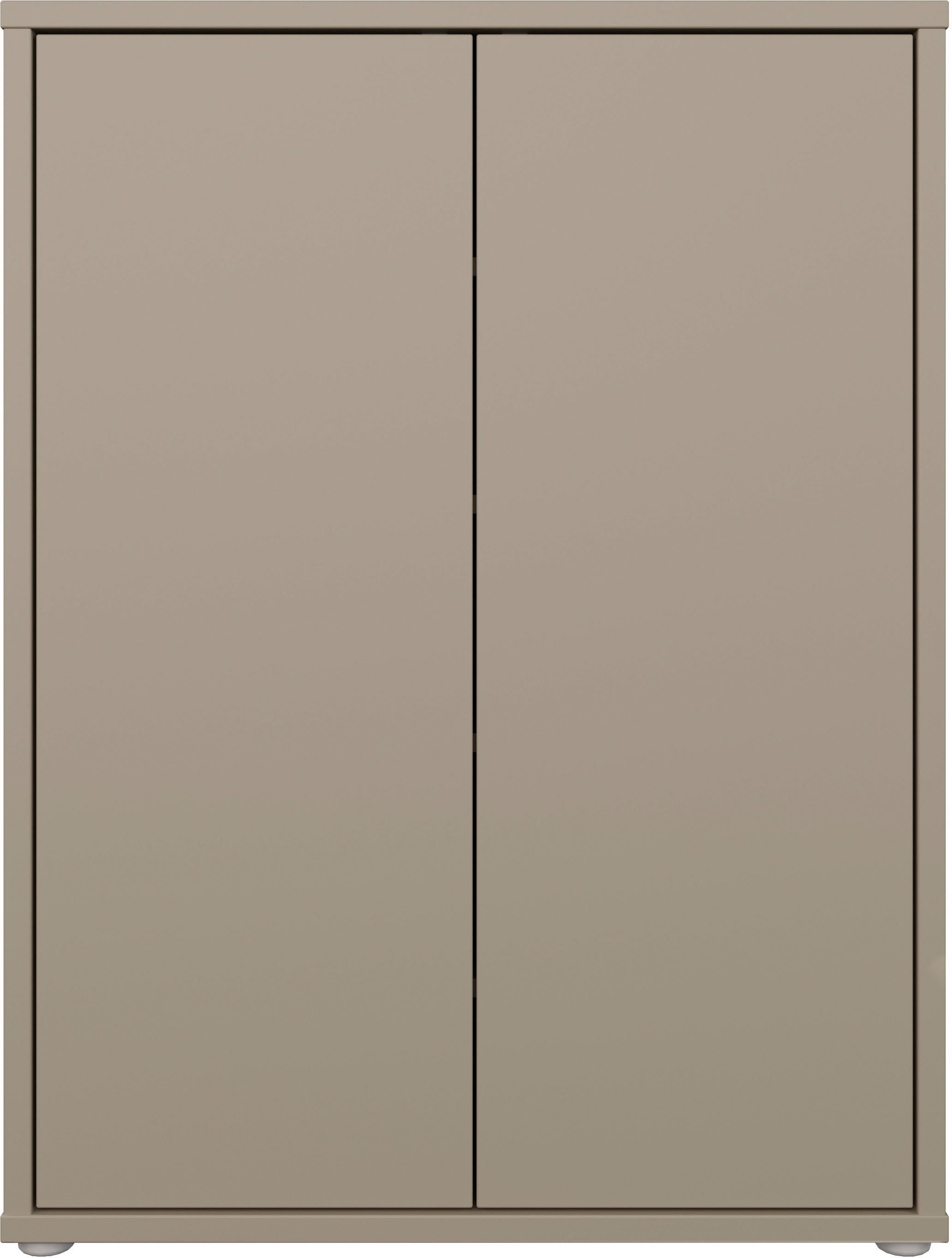 FORTE Schuhschrank Alice Springs, Schuhschrank, Platz für 15 Paar Schuhe, 2 Türen (B/H/T 74,5/99,1/34,9 cm) Stauraumschrank, Mehrzweckschrank, grifflose Front, Push to open
