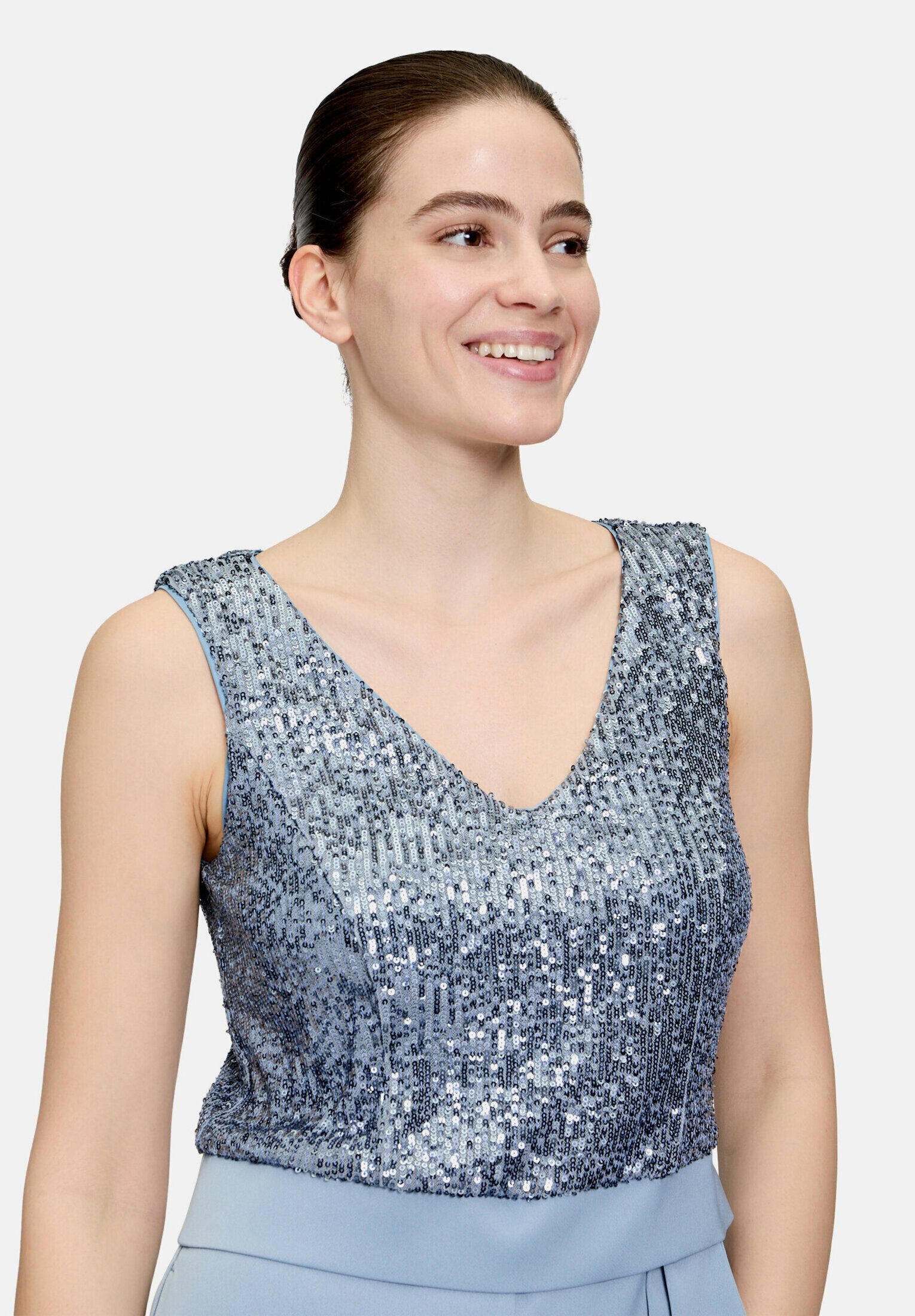 Vera Mont Overall Damen mit Pailletten (1-tlg) Nahtführung