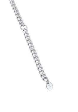 Elli Premium Kette mit Anhänger Panzer Y-Kette Verstellbar Basic 925 Silber