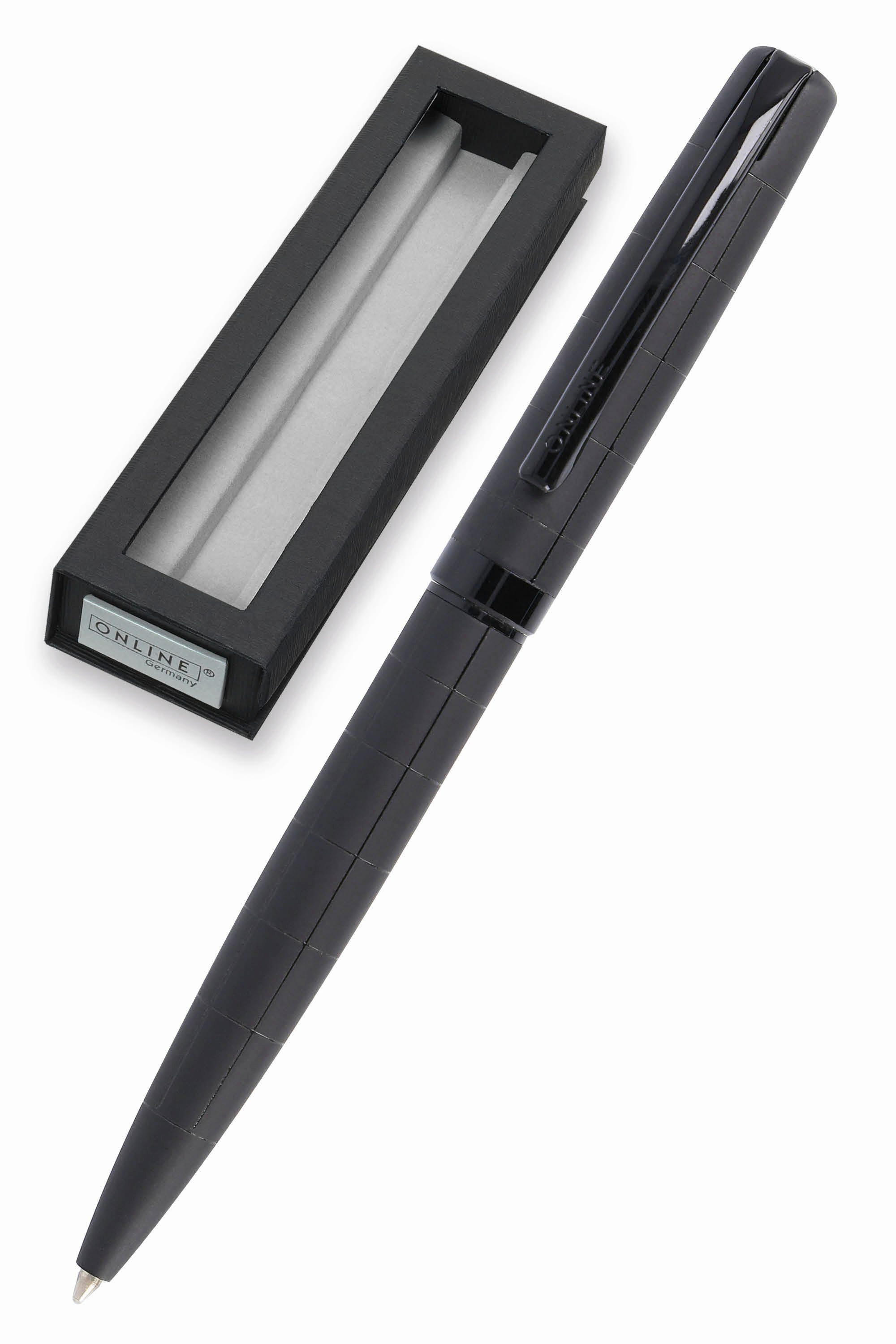 Online Pen Kugelschreiber Eleganza Drehkugelschreiber, (aus Metall, dokumentenechte Kugelschreiber-Mine schwarz), in Geschenkbox