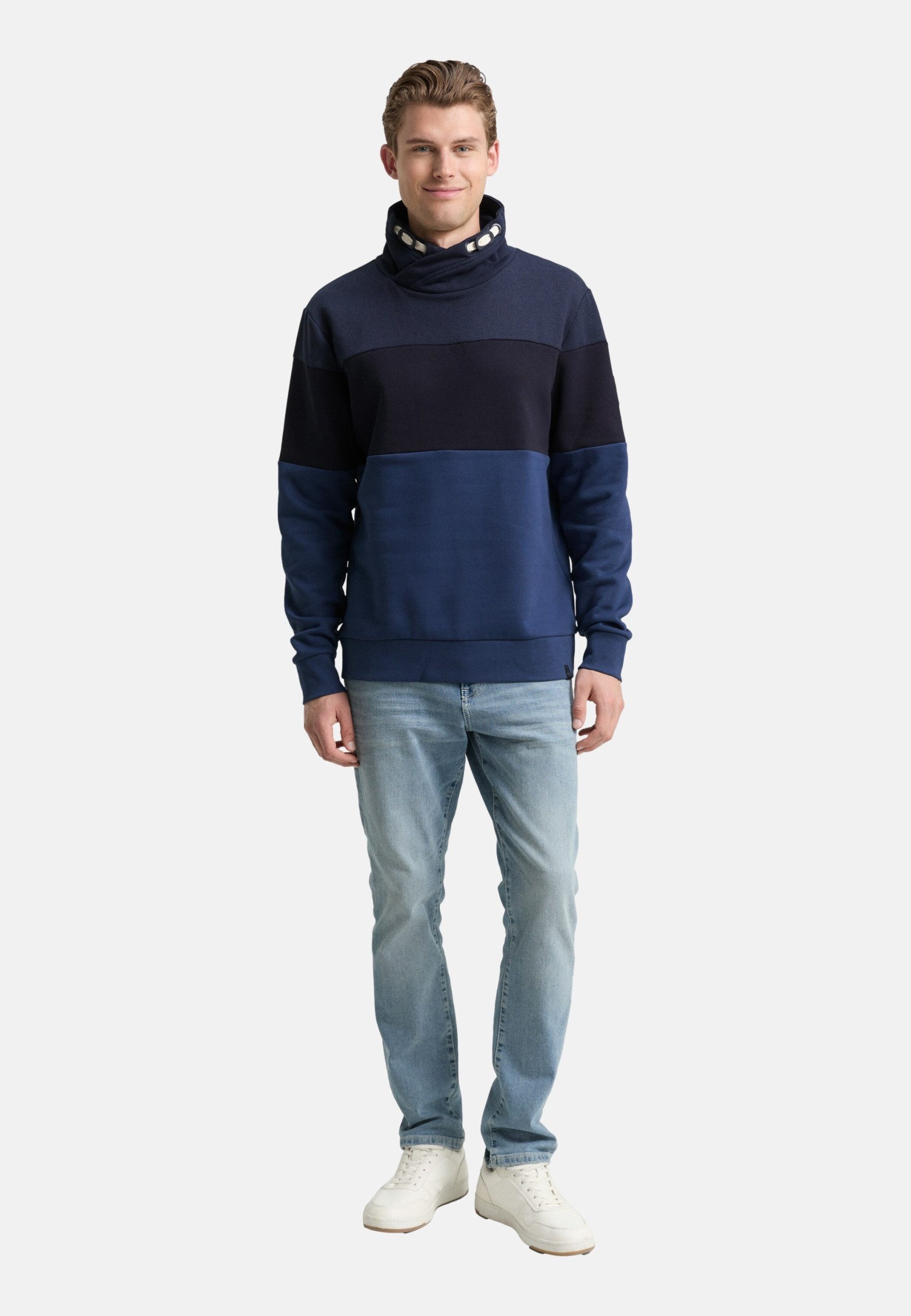 TOM TAILOR Sweatshirt Sweatshirt Pullover ohne Kapuze (1-tlg)