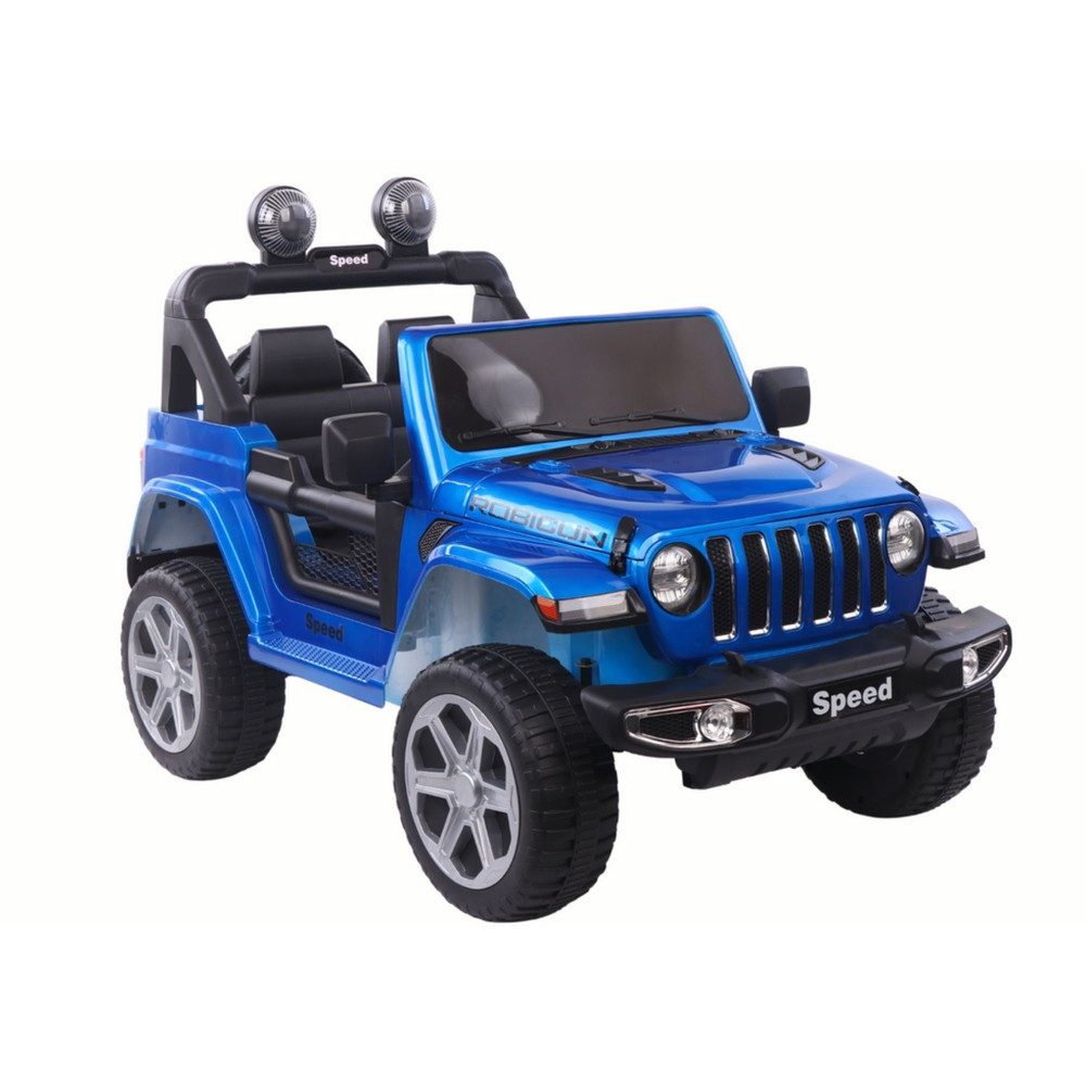 LEAN TOYS Elektro-Kinderauto Kinderfahrzeug Akkufahrzeug Geländewagen, (1-tlg), Allradantrieb 4x4, Scheinwerfer, Metallic-Lack