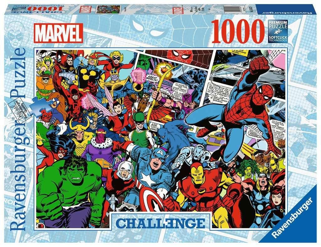 Challenge Marvel 1000 Ravensburger Puzzle, Puzzle Teile Puzzleteile 1000