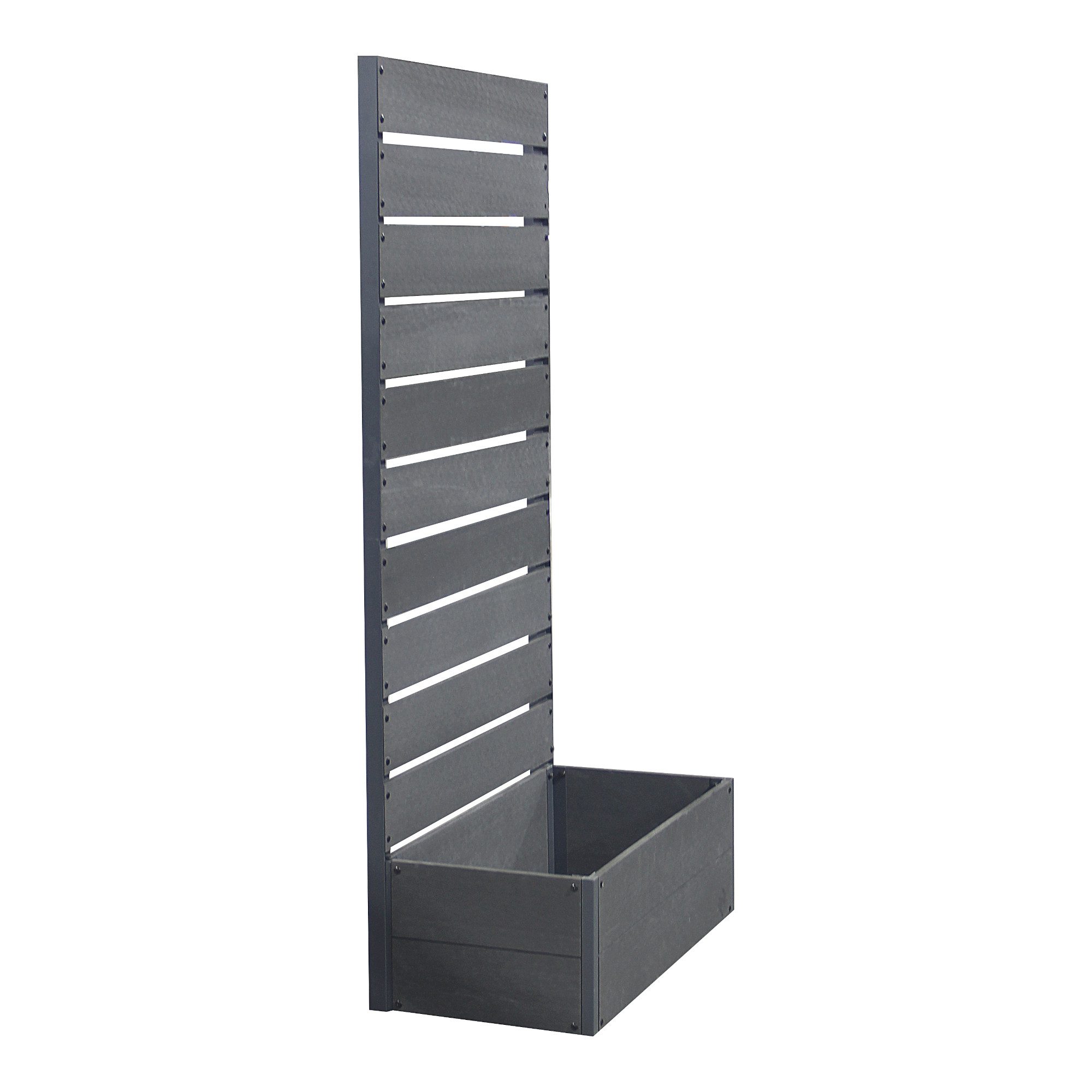 en.casa Blumenkasten, »Heerde« Pflanzkasten mit Sichtschutz 150 x 72 x 38 c günstig online kaufen