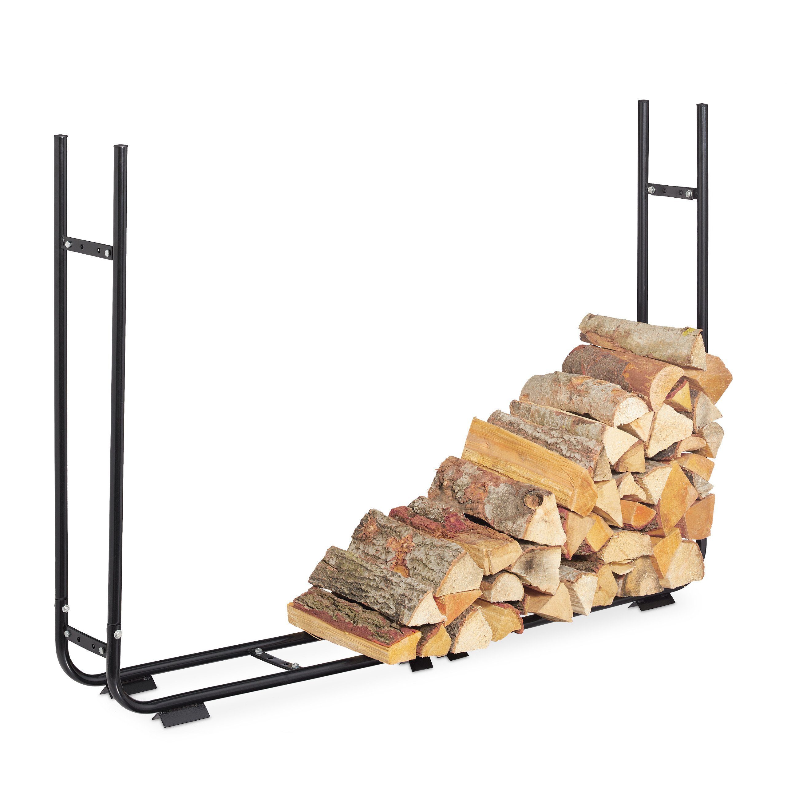 relaxdays Kaminholzregal verstellbar, BxTxH:220x22x106 cm, (1-St)
