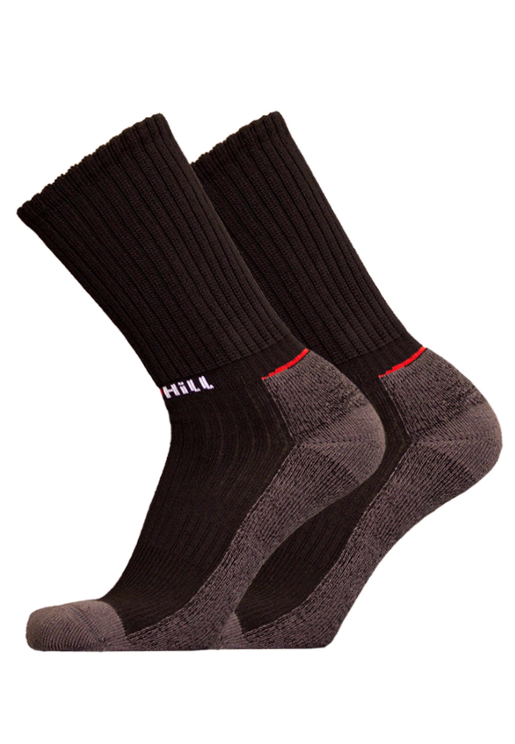 UphillSport Socken VIRVA 2er Pack (2-Paar) mit Elasthan-Grip schwarz