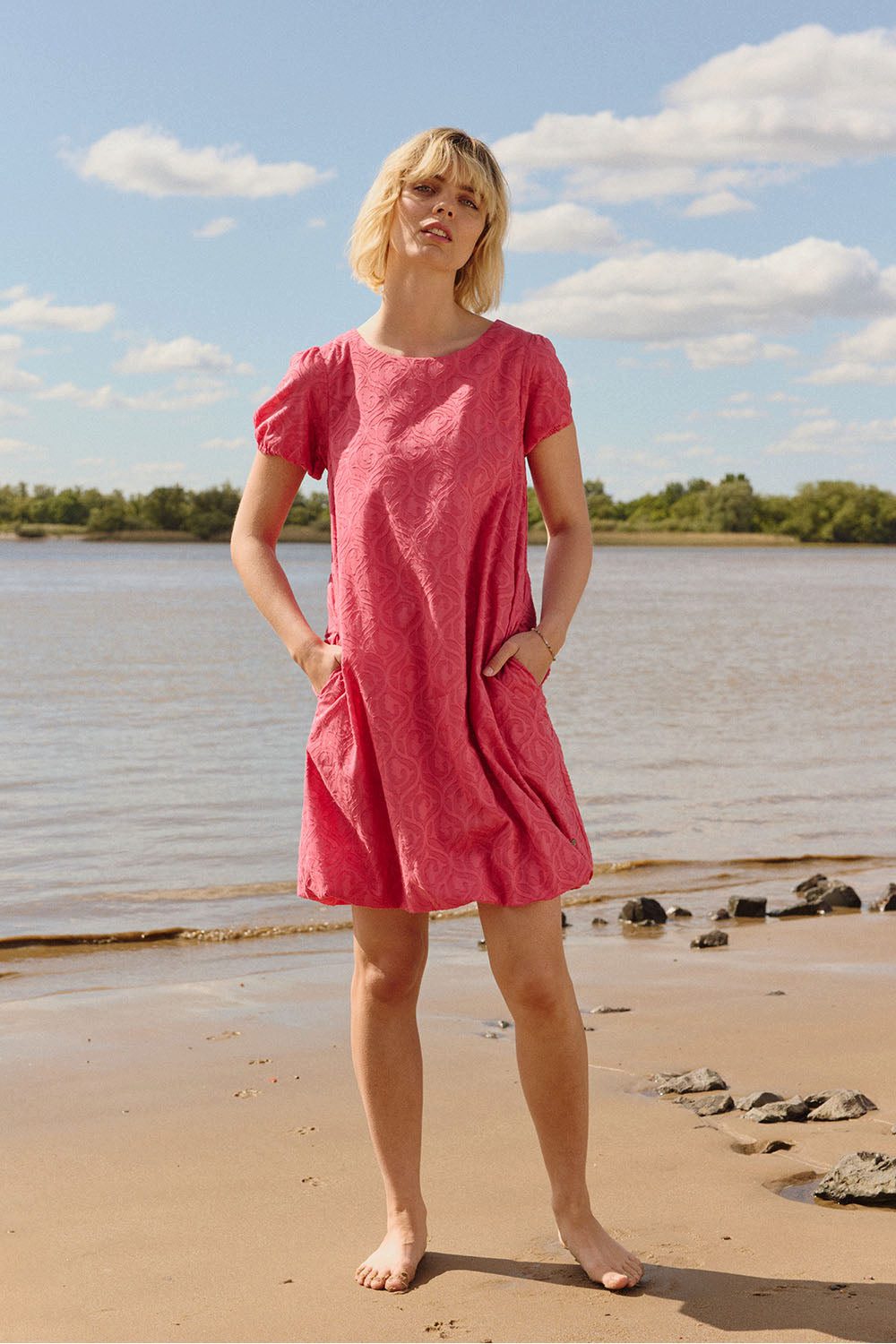 Tranquillo Sommerkleid Kleid Almaa in Batist Optik GOTS GOTS-zertifizierte Bio-Baumwolle in Batist-Optik