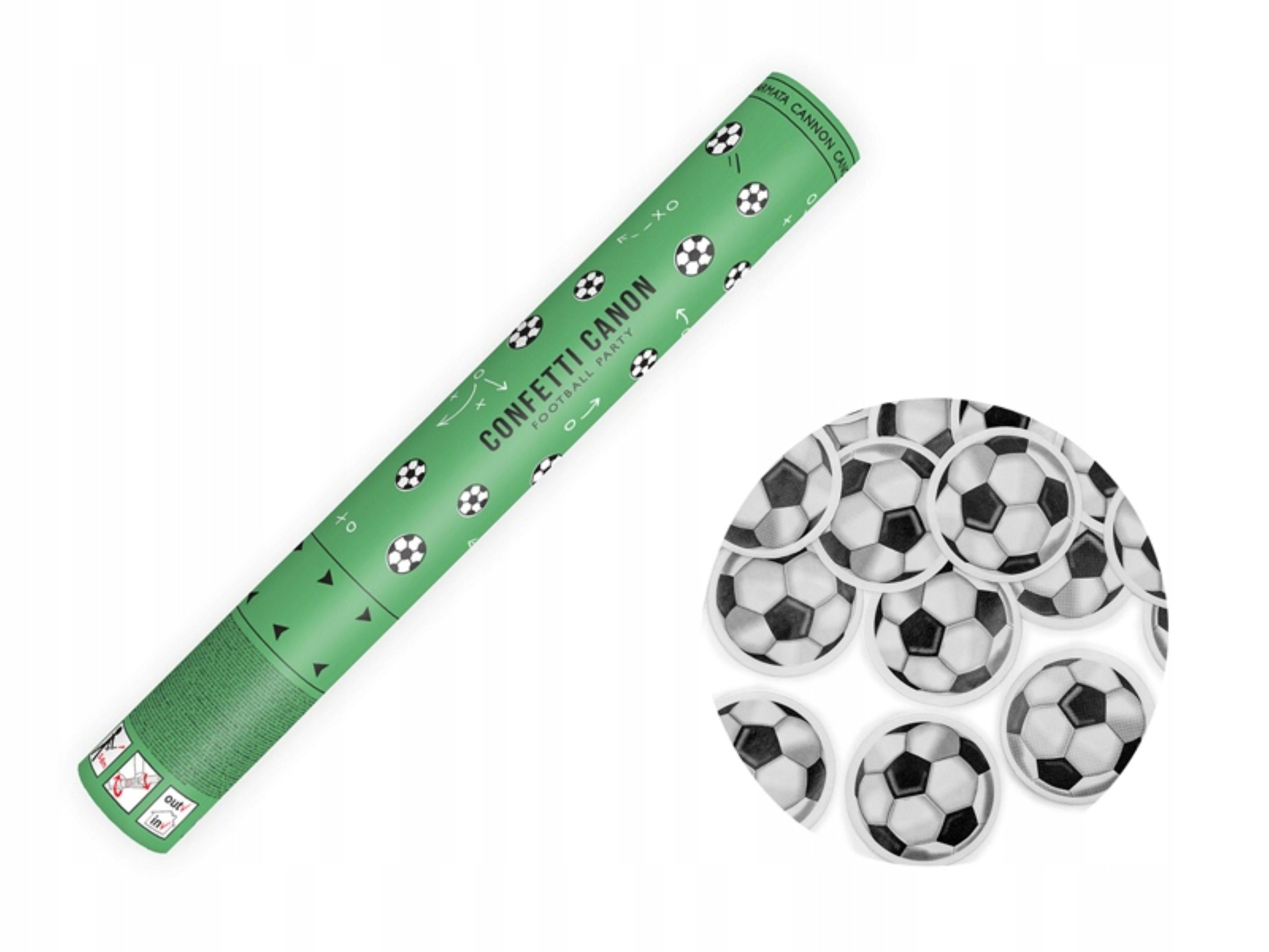 Seifenblasen Kanone Konfetti-Kanone Fußball 40 cm – Perfekt für Kindergeburtstage!