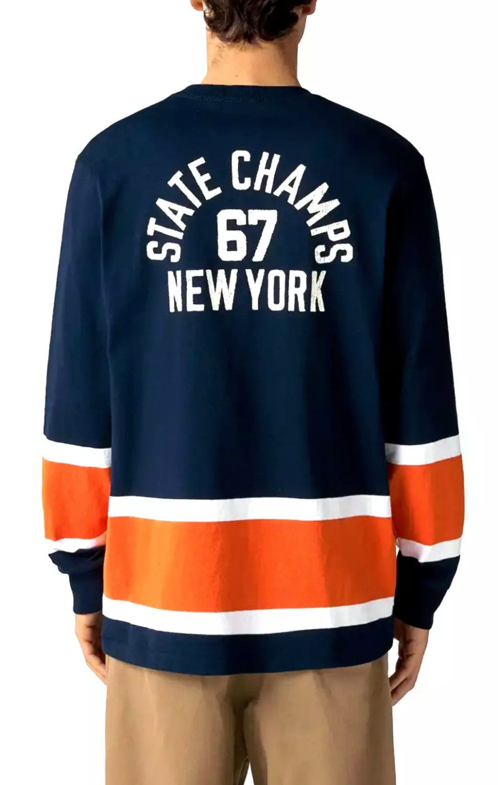 Polo Ralph Lauren Sweatshirt New York Champs Eishockey Trikot QR-Code zur sofortigen Echtheitsprüfung über das Ralph Lauren-System
