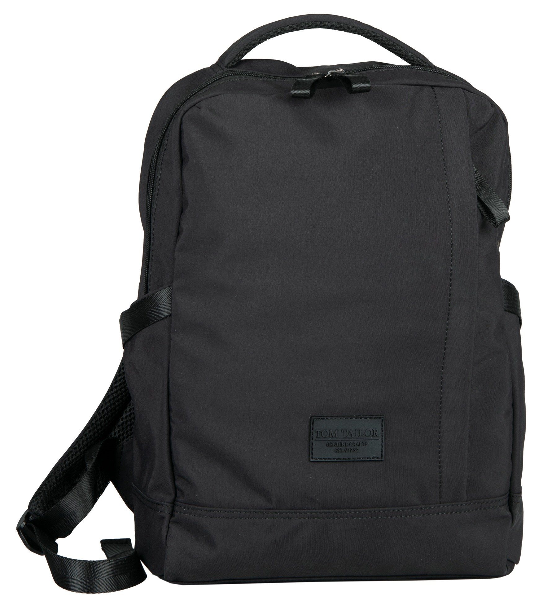 schwarz Design Cityrucksack BOSTON im M, TOM praktischen TAILOR Backpack
