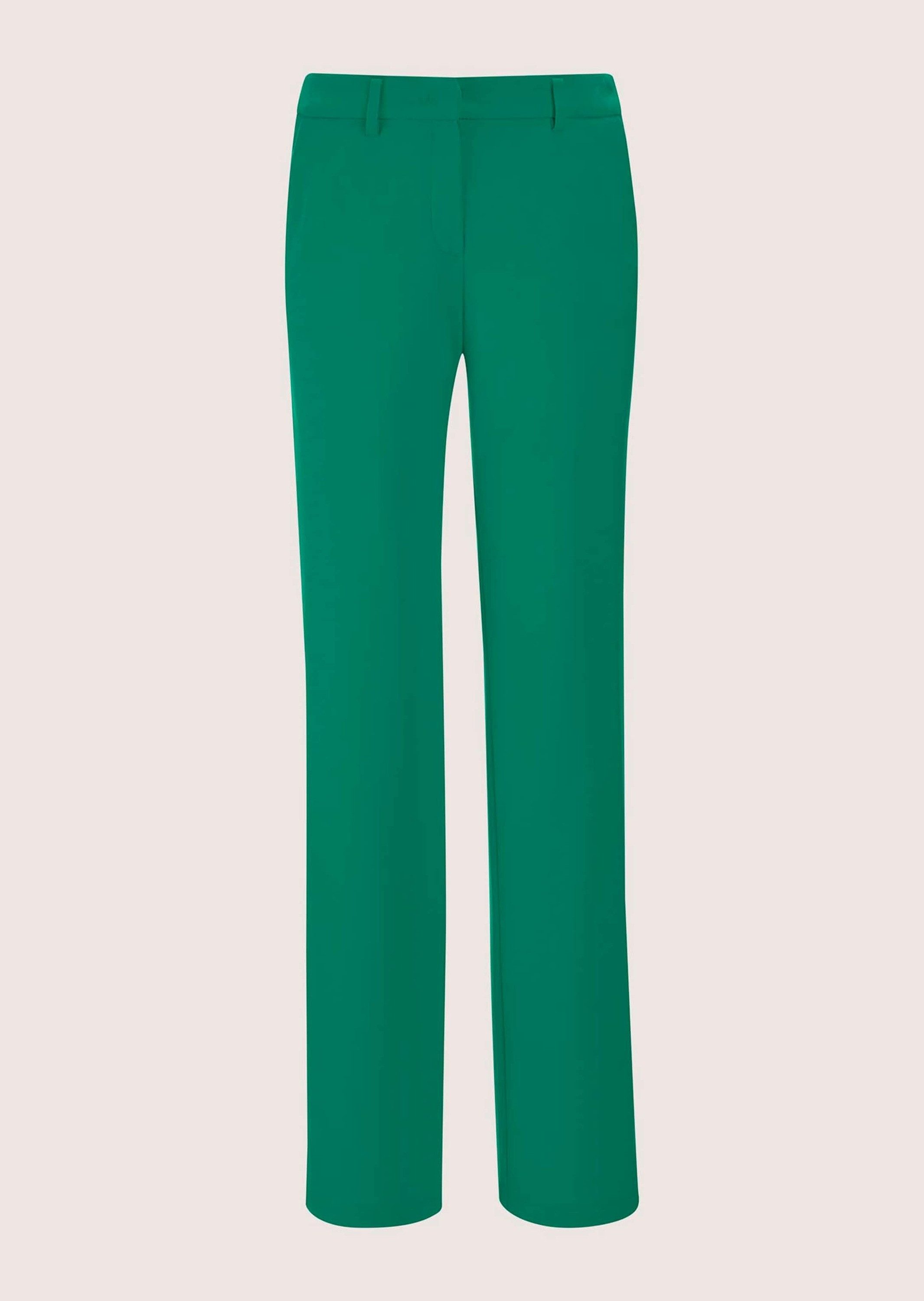MADELEINE Stoffhose Kurzgröße: Klassische, gerade Viskose-Hose Schlichtes Design mit praktischem Bundverschluss