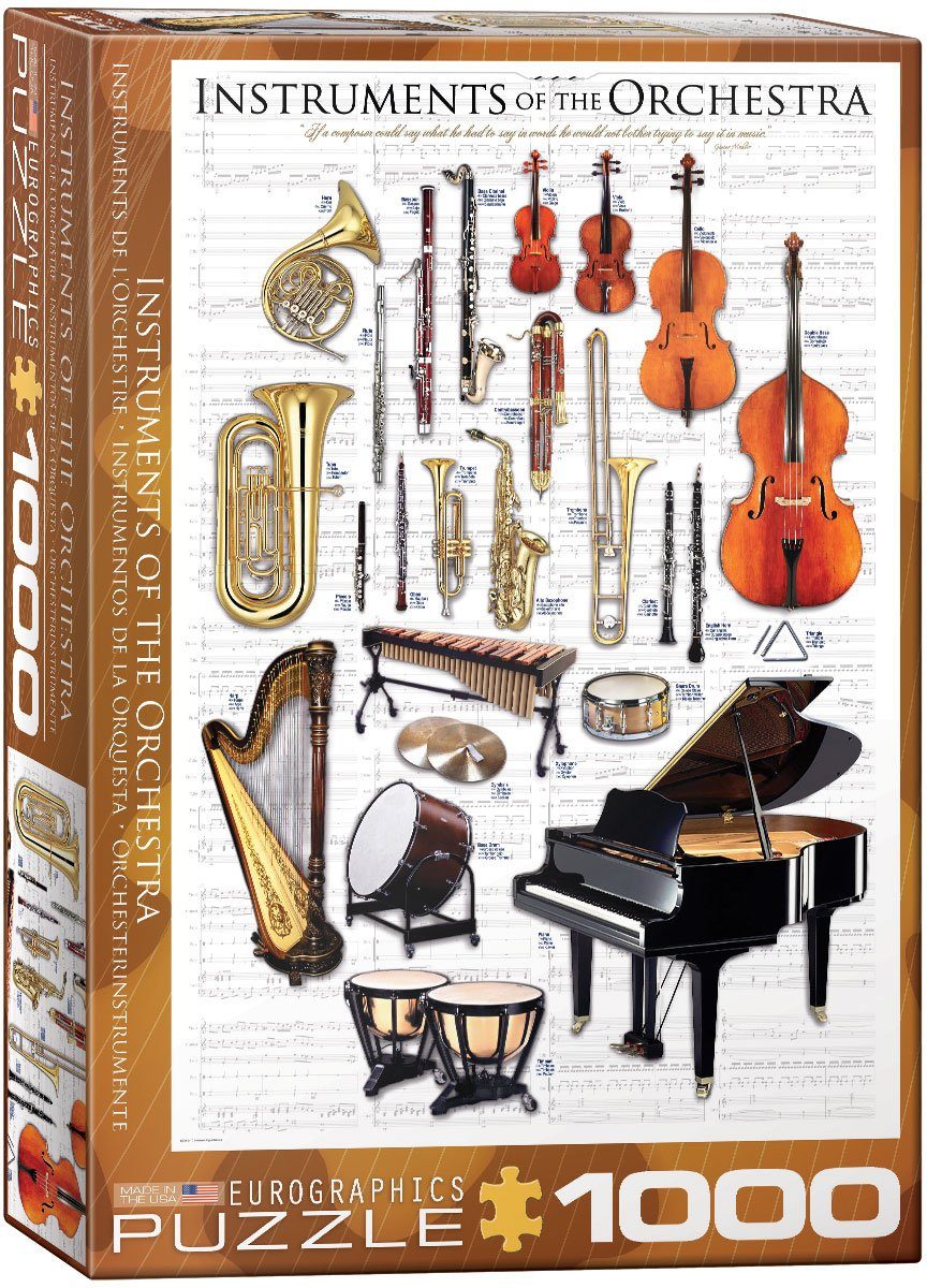 EUROGRAPHICS Puzzle Instruments of the Orchestra, 1000 Puzzleteile
