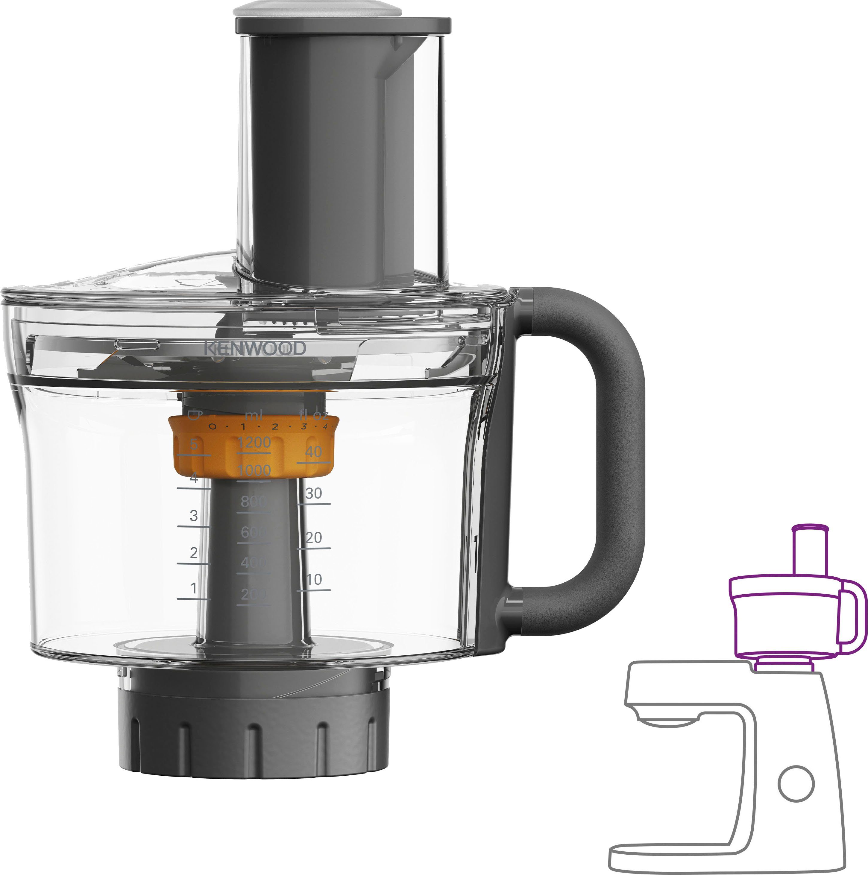 KENWOOD Zerkleinereraufsatz MultiPro KAH65.000PL, Zubehör für Serien Chef XL und Chef