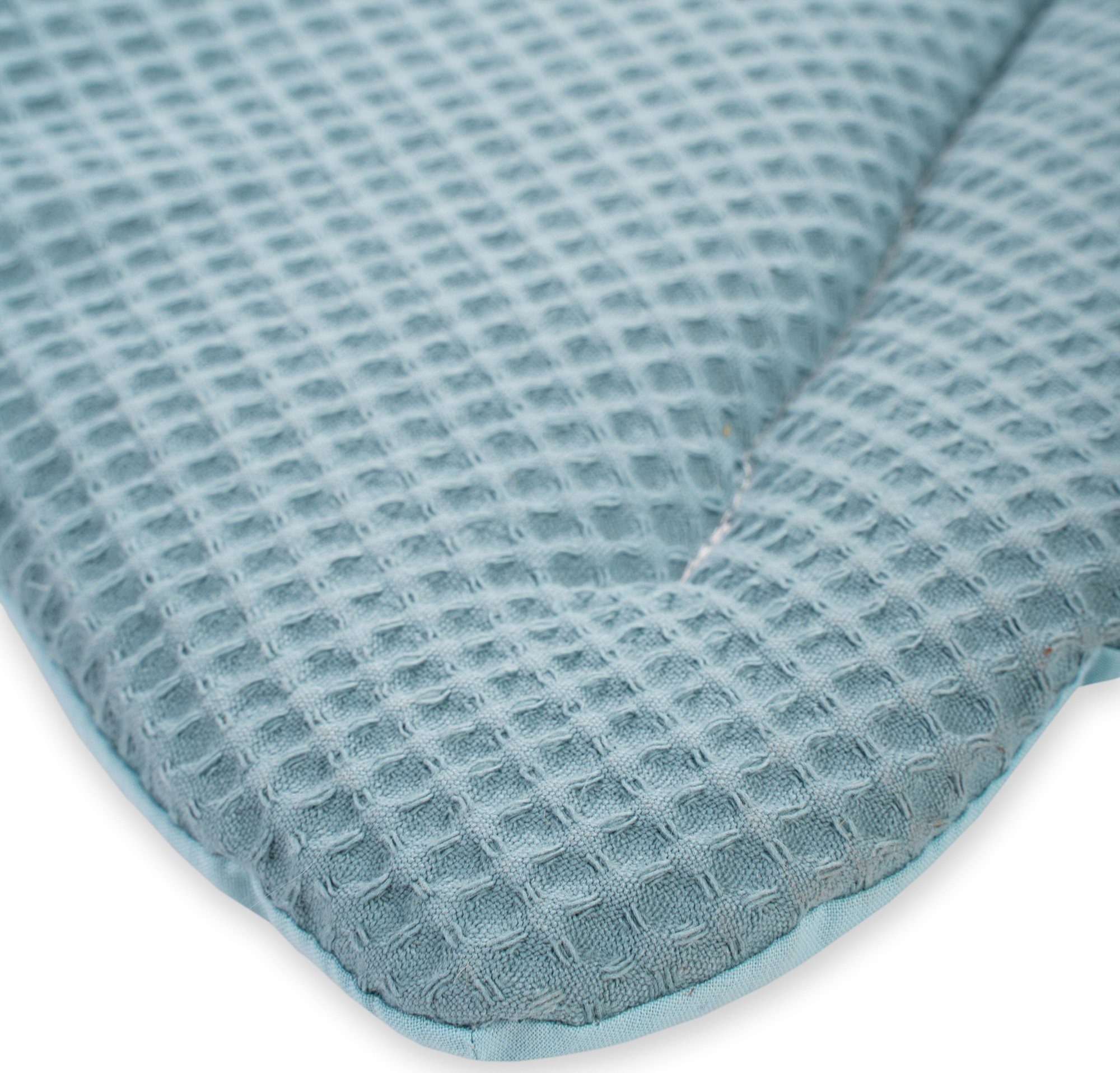 Krabbeldecke Blatt Waffelpiqué, Greenery, Julius Zöllner, Made in Germany