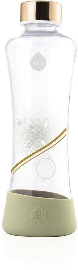 equa Trinkflasche Metallic, Borosilikatglas, 550 ml