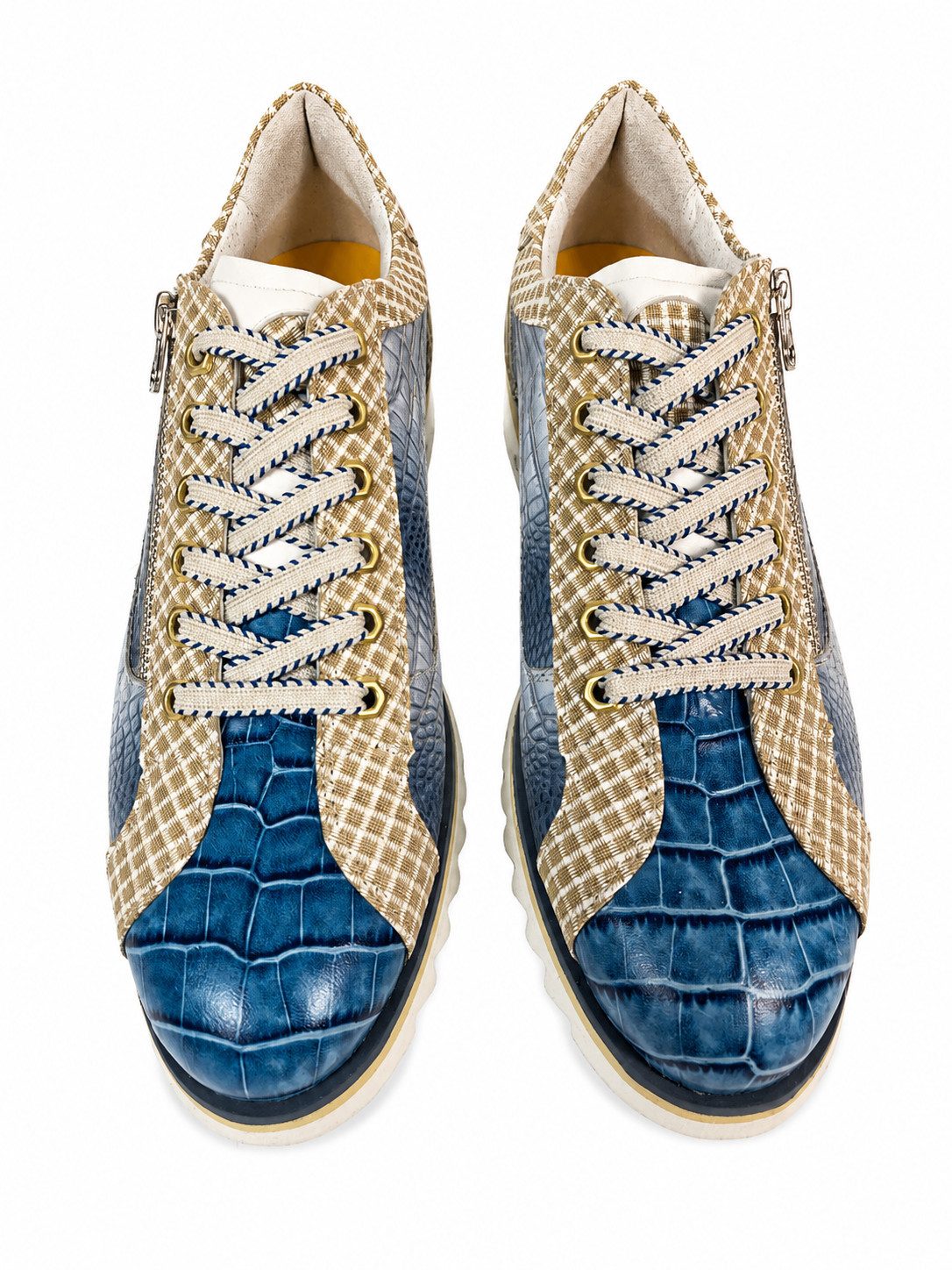 Lorenzi Lorenzi-9634-Serauta Sneaker Handgefertigt in Italien, Designer Sneaker, Kalbsleder – Bild 4 von 5