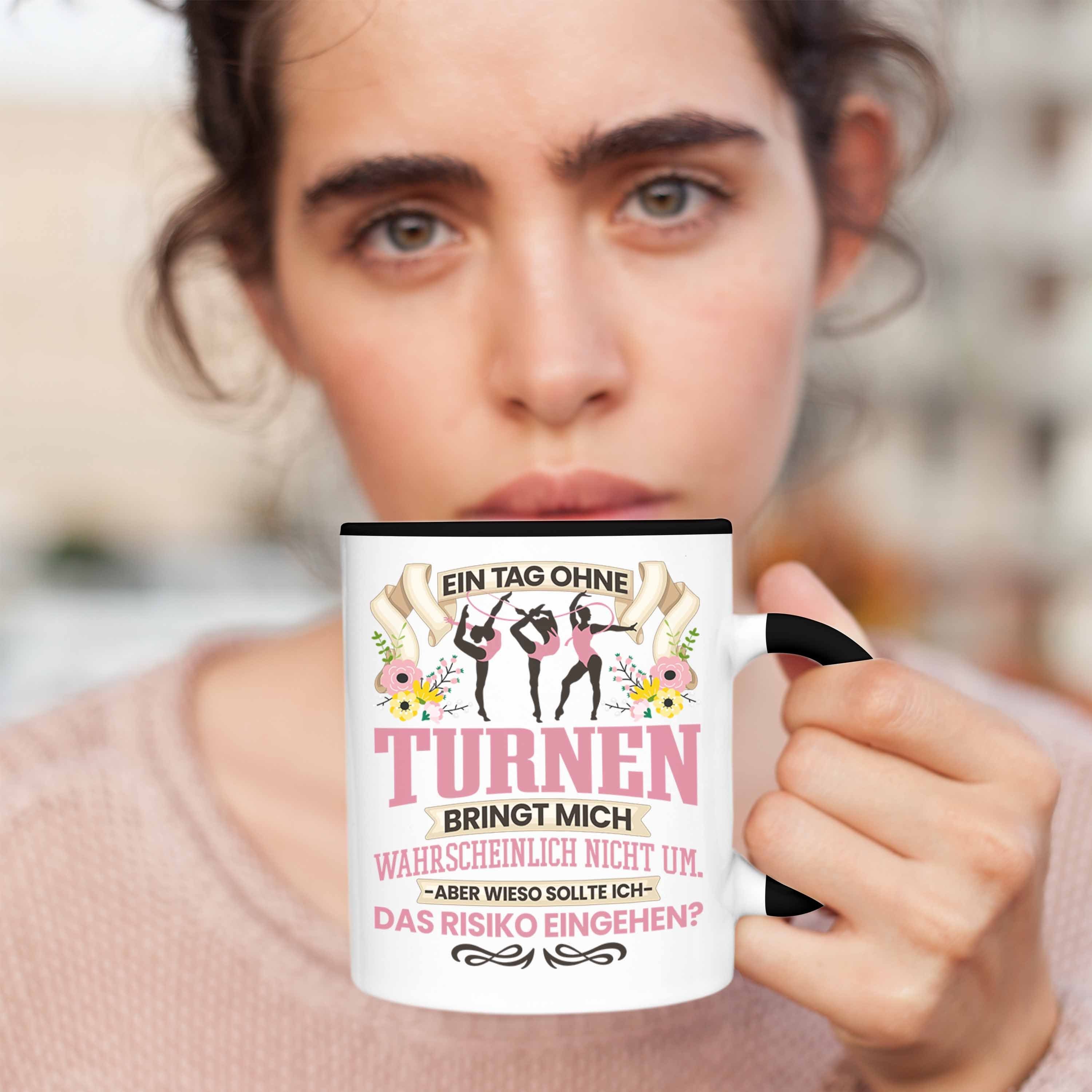 Mädchen für Turnerin Trendation Geschenk - Turnen Schwarz Tasse Tasse Leichta Trendation Frauen