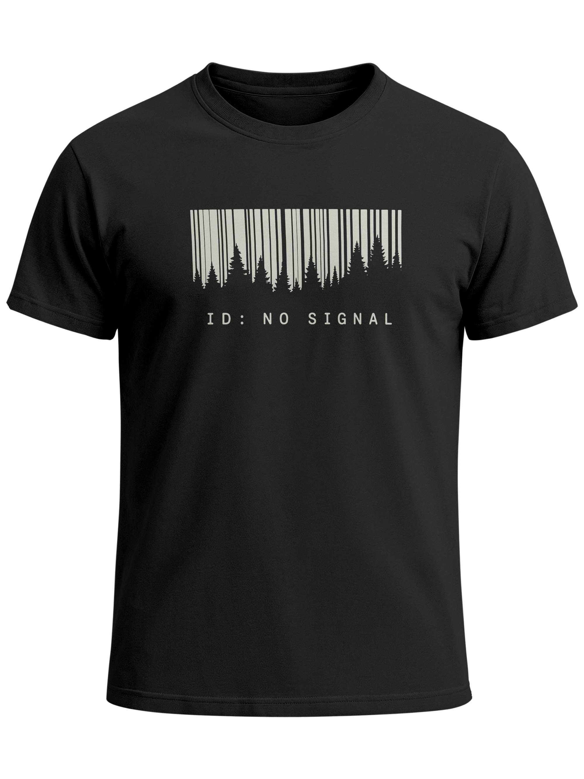 Neverless Print-Shirt Herren T-Shirt Frontprint - Outdoor Design No Signal - Baumwollshirt mit Print – Bild 2 von 5