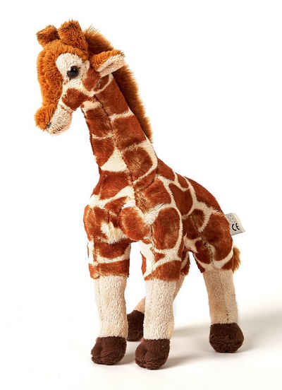 Uni-Toys Kuscheltier Giraffe, stehend - 27 cm (Höhe) - Plüsch-Giraffe - Plüschtier, zu 100 % recyceltes Füllmaterial