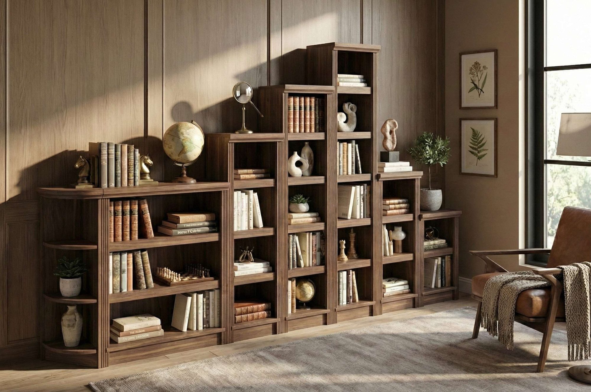 OTTO home Standregal Riga Bücherregal Regal Breite/Tiefe 40/29 cm, aus massiver Kiefer, FSC®-zertifiziert – Bild 5 von 5