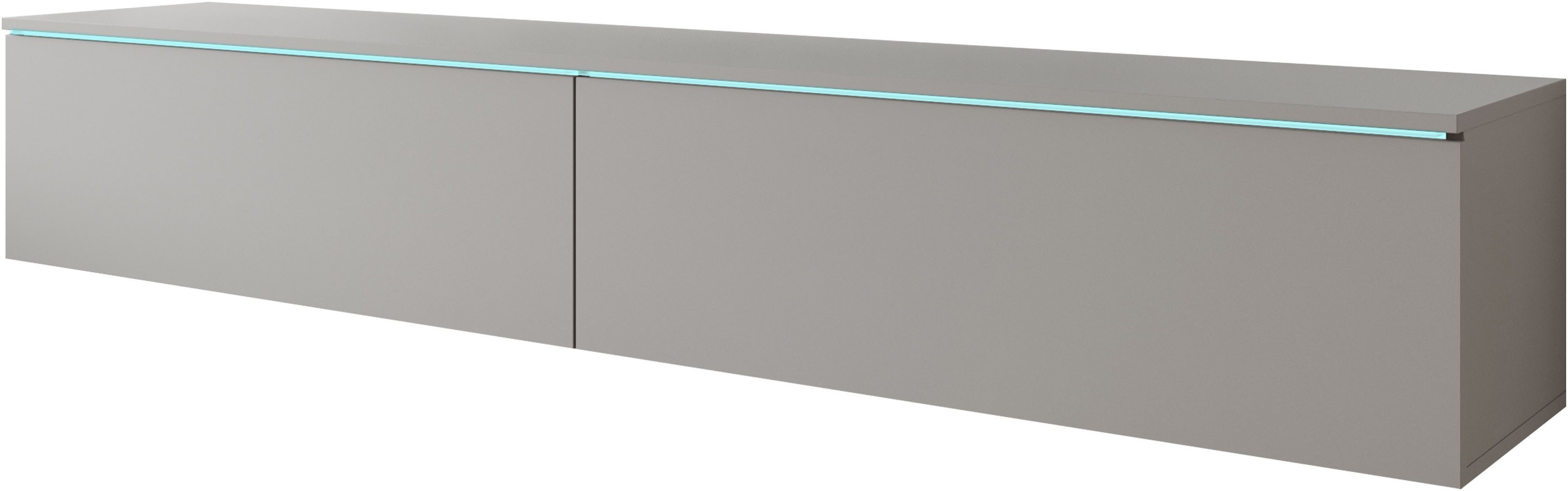 Home affaire Lowboard LOWBOARD VERA, wahlweise mit oder ohne Beleuchtung, M günstig online kaufen